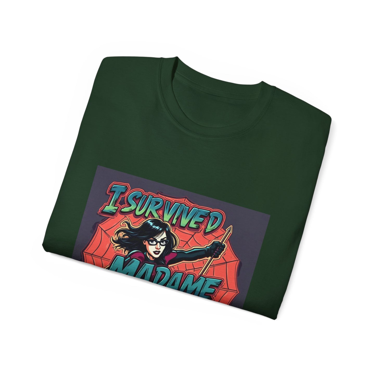 Comic Tee - I Survived Madame Web Graphic Shirt