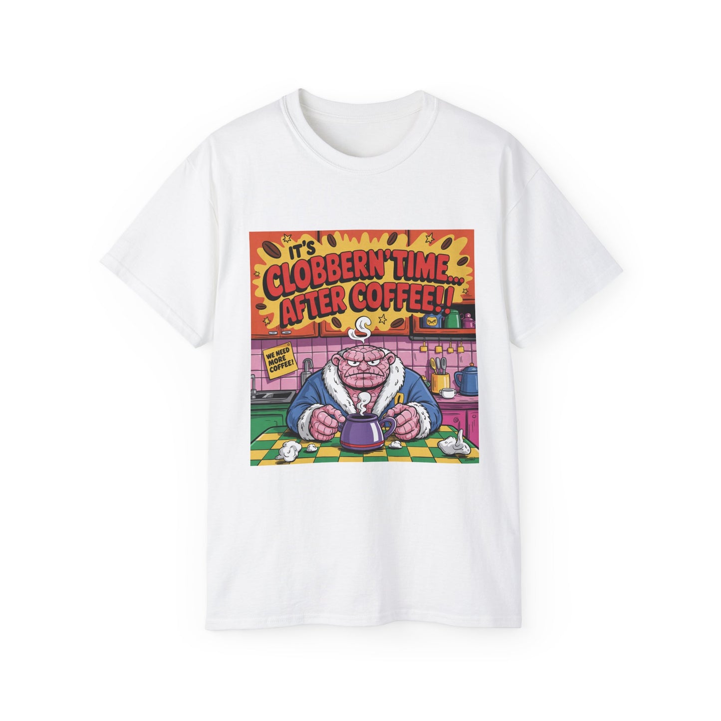 Funny Cartoon Grumpy Rock Man T-Shirt
