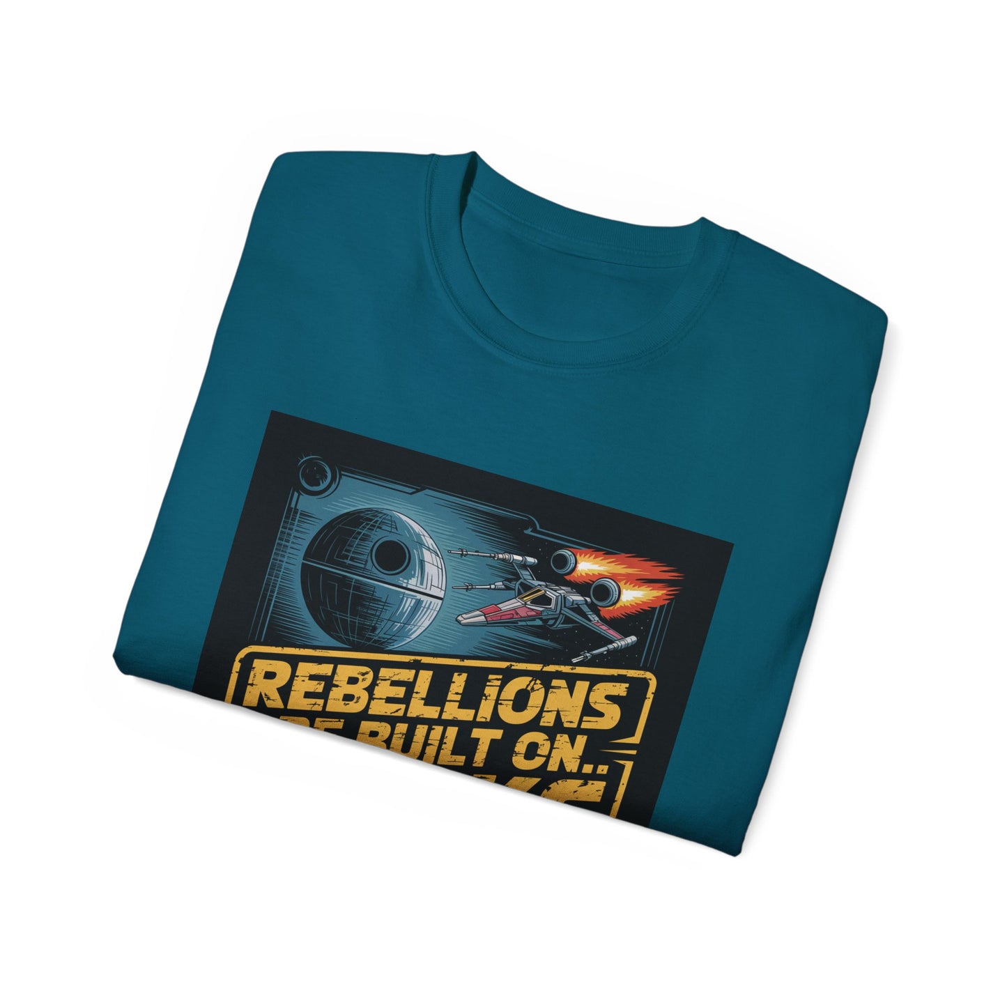 Graphic Rebel Alliance Unisex Tee - 'Rebellions Are Built on Bricks' Design