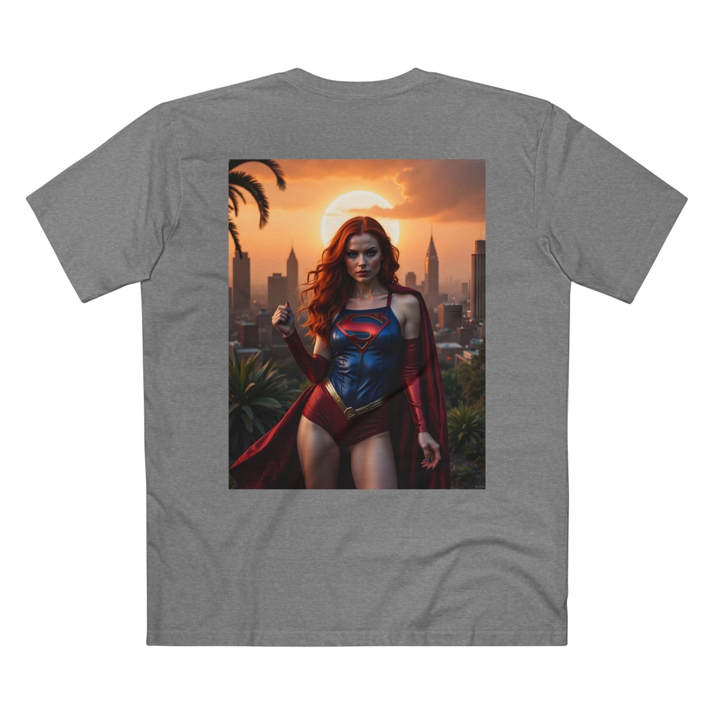 T-Shirt - Super Model Raven Witchwood as Superman Cosplay