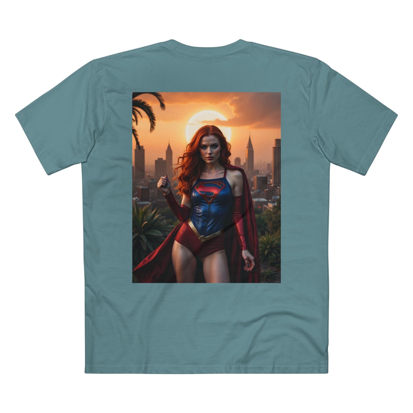 T-Shirt - Super Model Raven Witchwood as Superman Cosplay