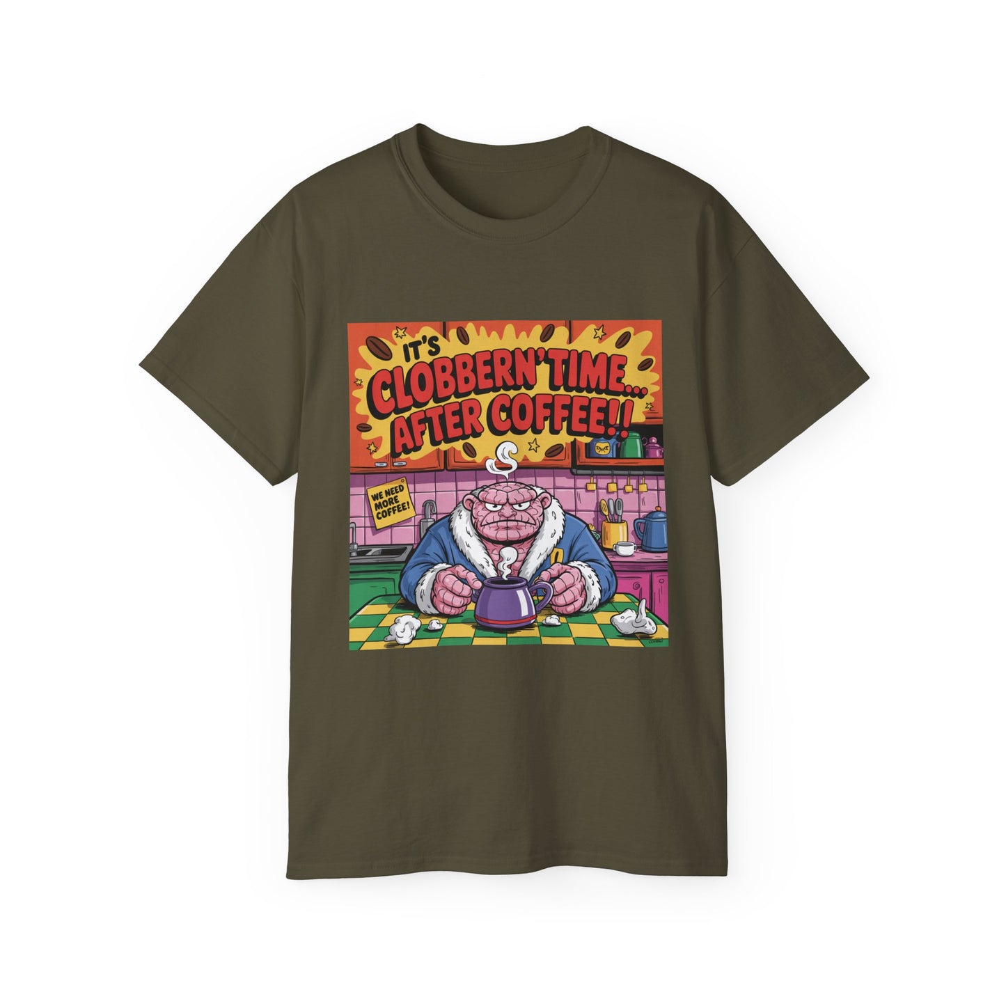 Funny Cartoon Grumpy Rock Man T-Shirt
