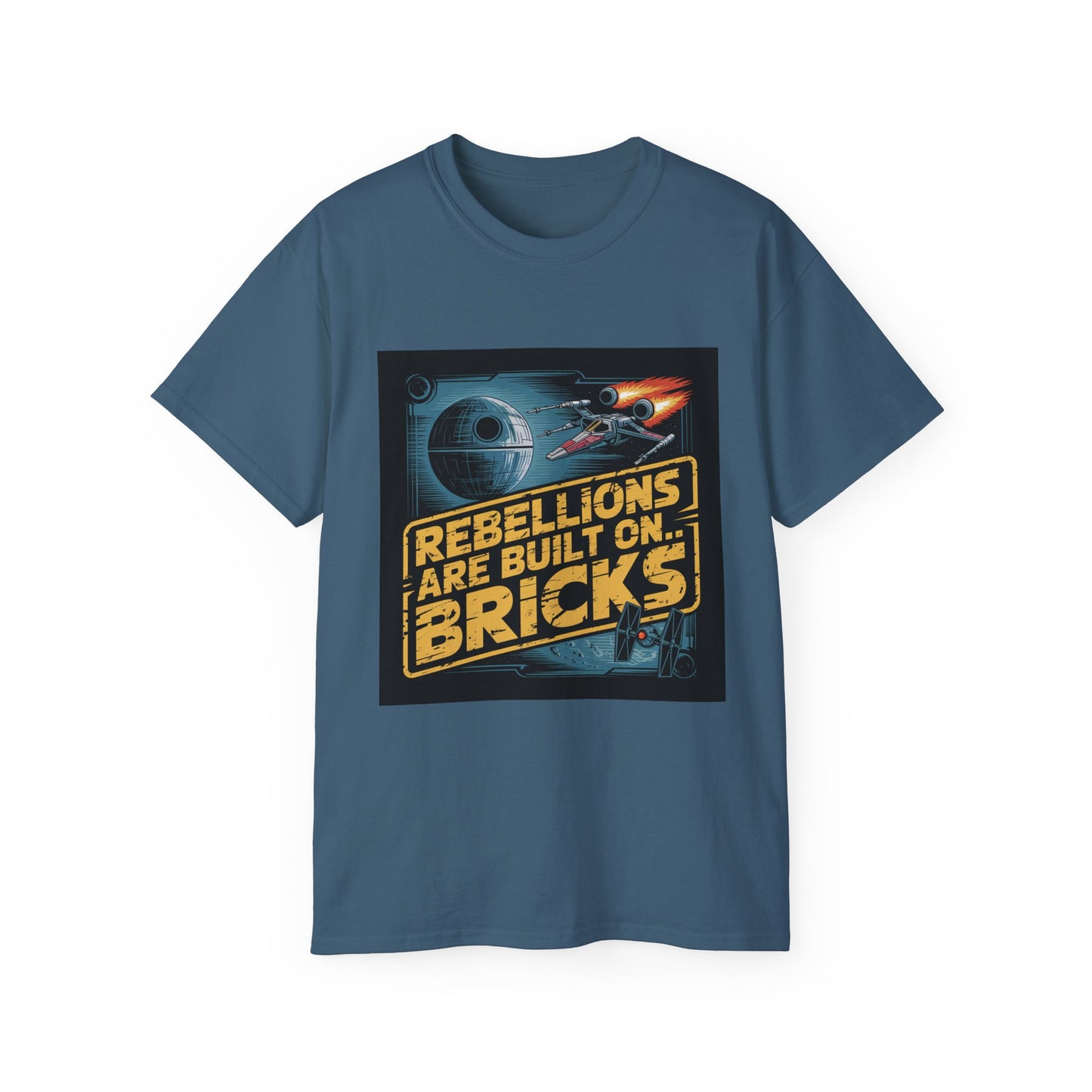 Graphic Rebel Alliance Unisex Tee - 'Rebellions Are Built on Bricks' Design