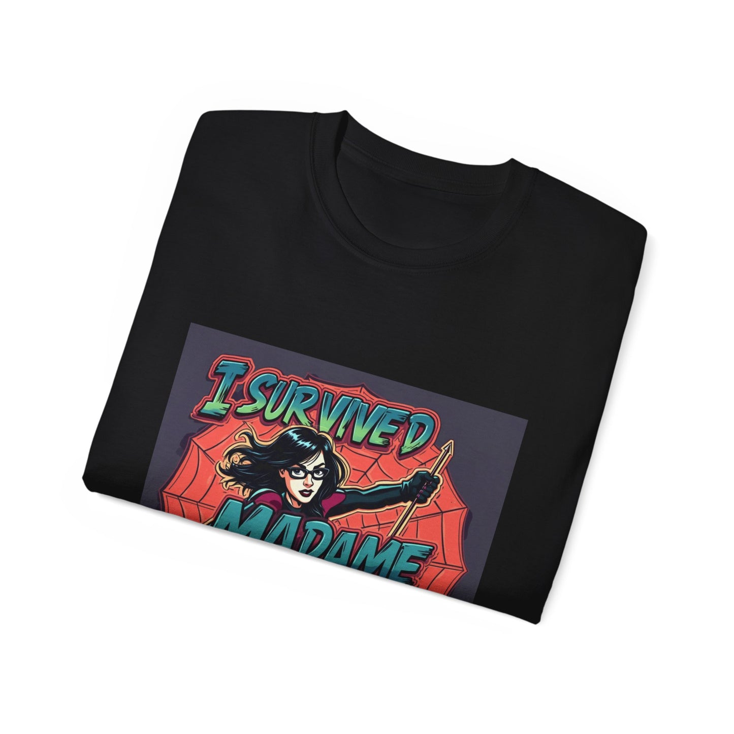 Comic Tee - I Survived Madame Web Graphic Shirt