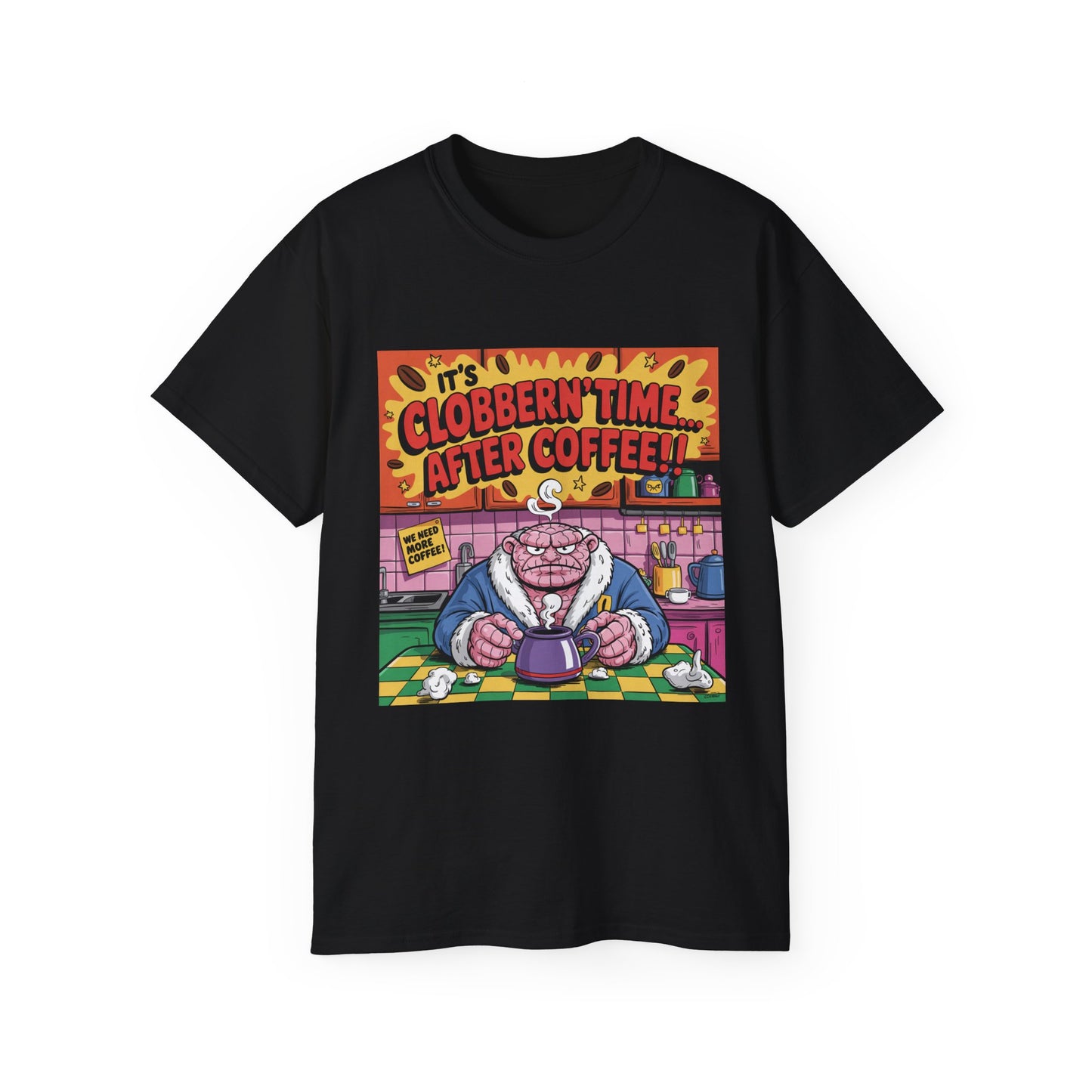 Funny Cartoon Grumpy Rock Man T-Shirt