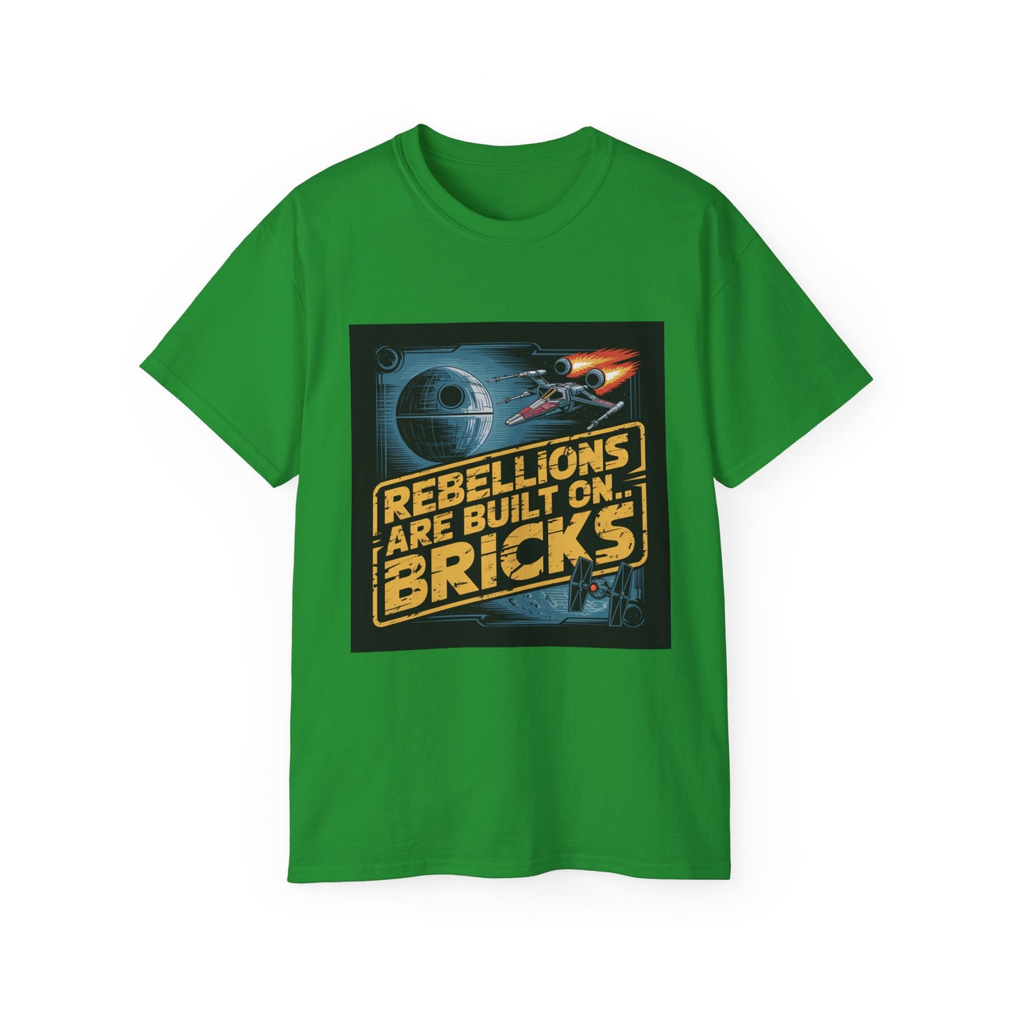 Graphic Rebel Alliance Unisex Tee - 'Rebellions Are Built on Bricks' Design
