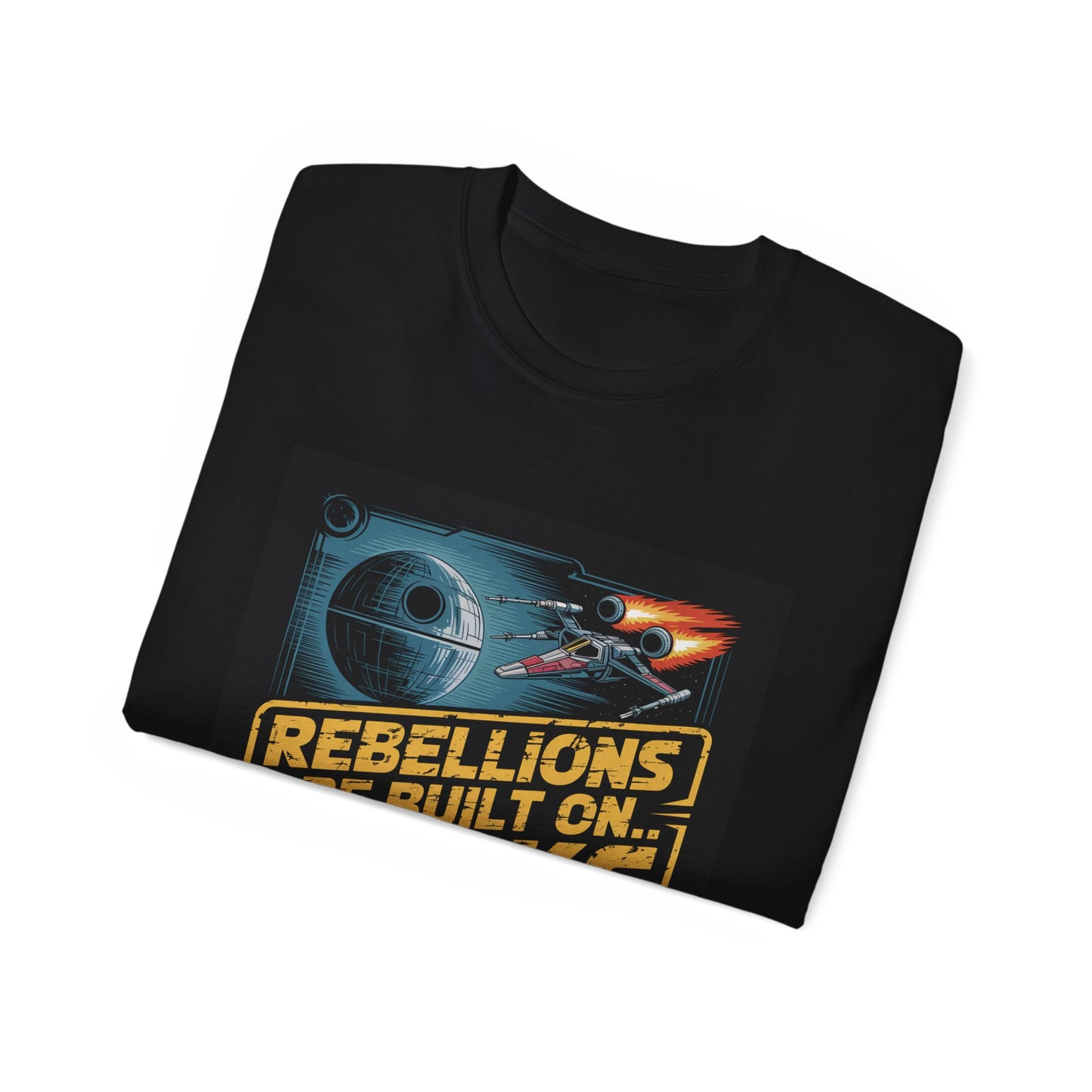 Graphic Rebel Alliance Unisex Tee - 'Rebellions Are Built on Bricks' Design