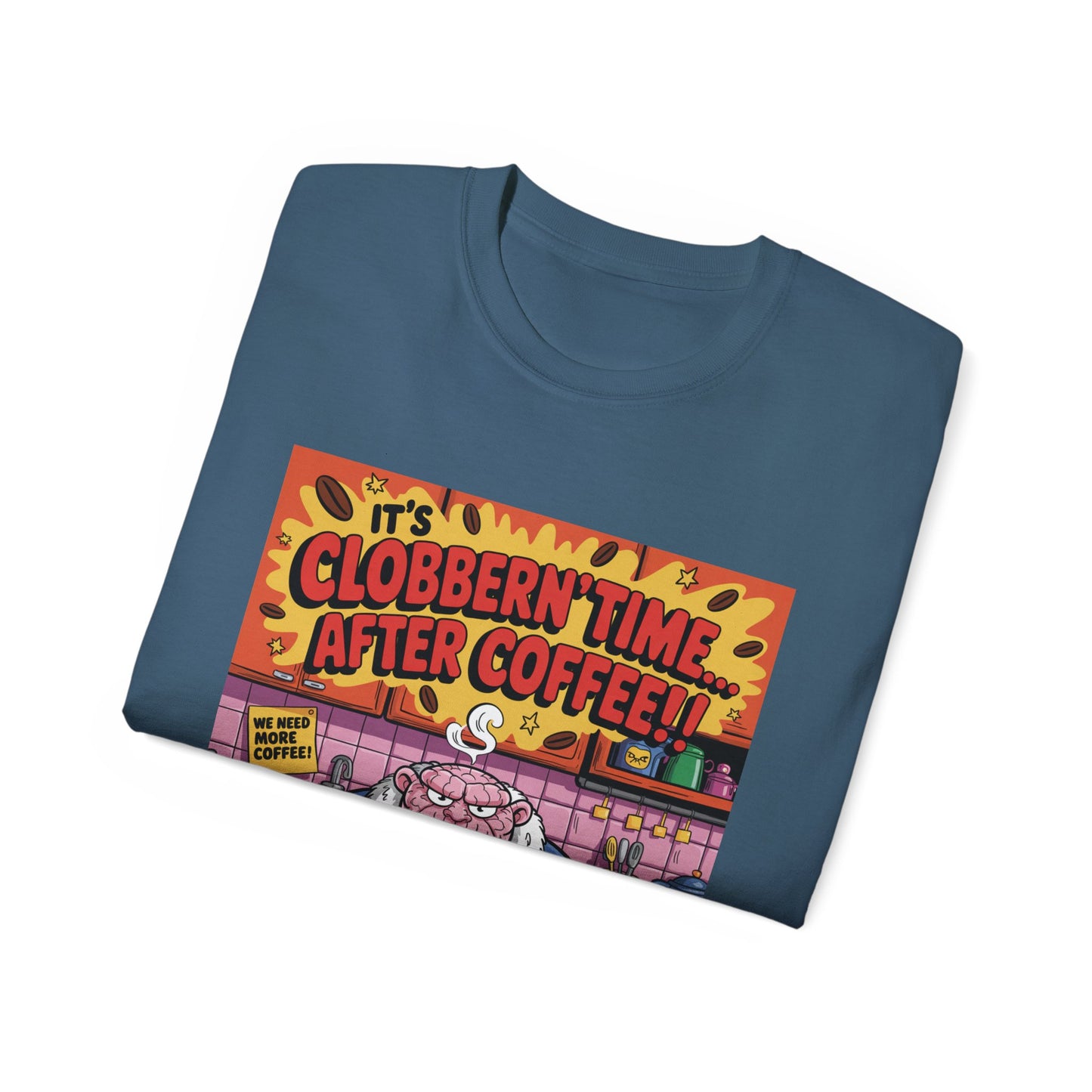 Funny Cartoon Grumpy Rock Man T-Shirt