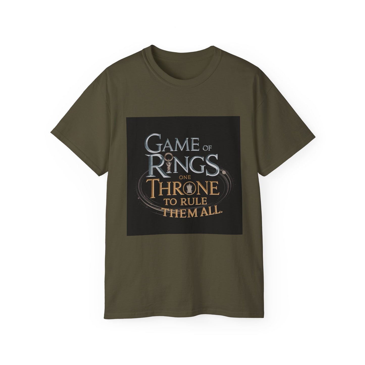 Fantasy Crossover Tee: Game of Rings - One Throne to Rule Them All
