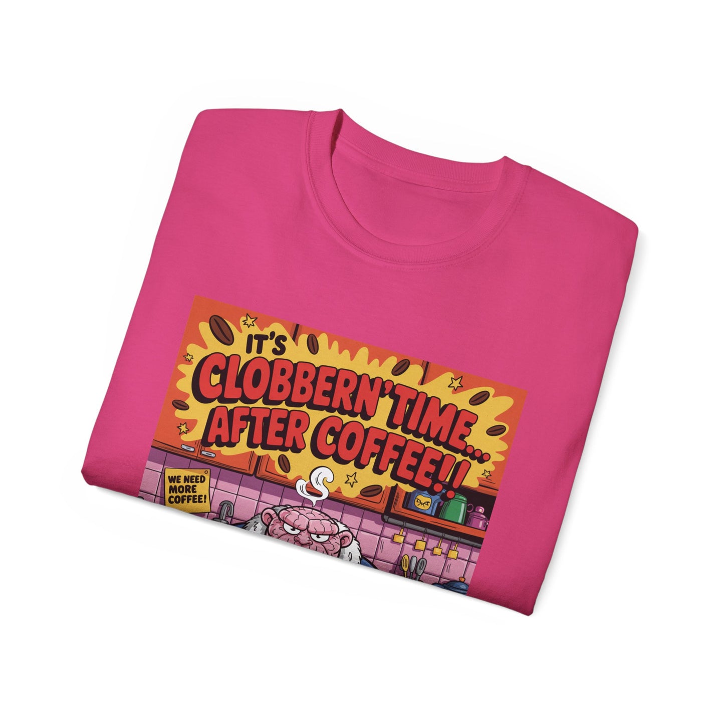 Funny Cartoon Grumpy Rock Man T-Shirt