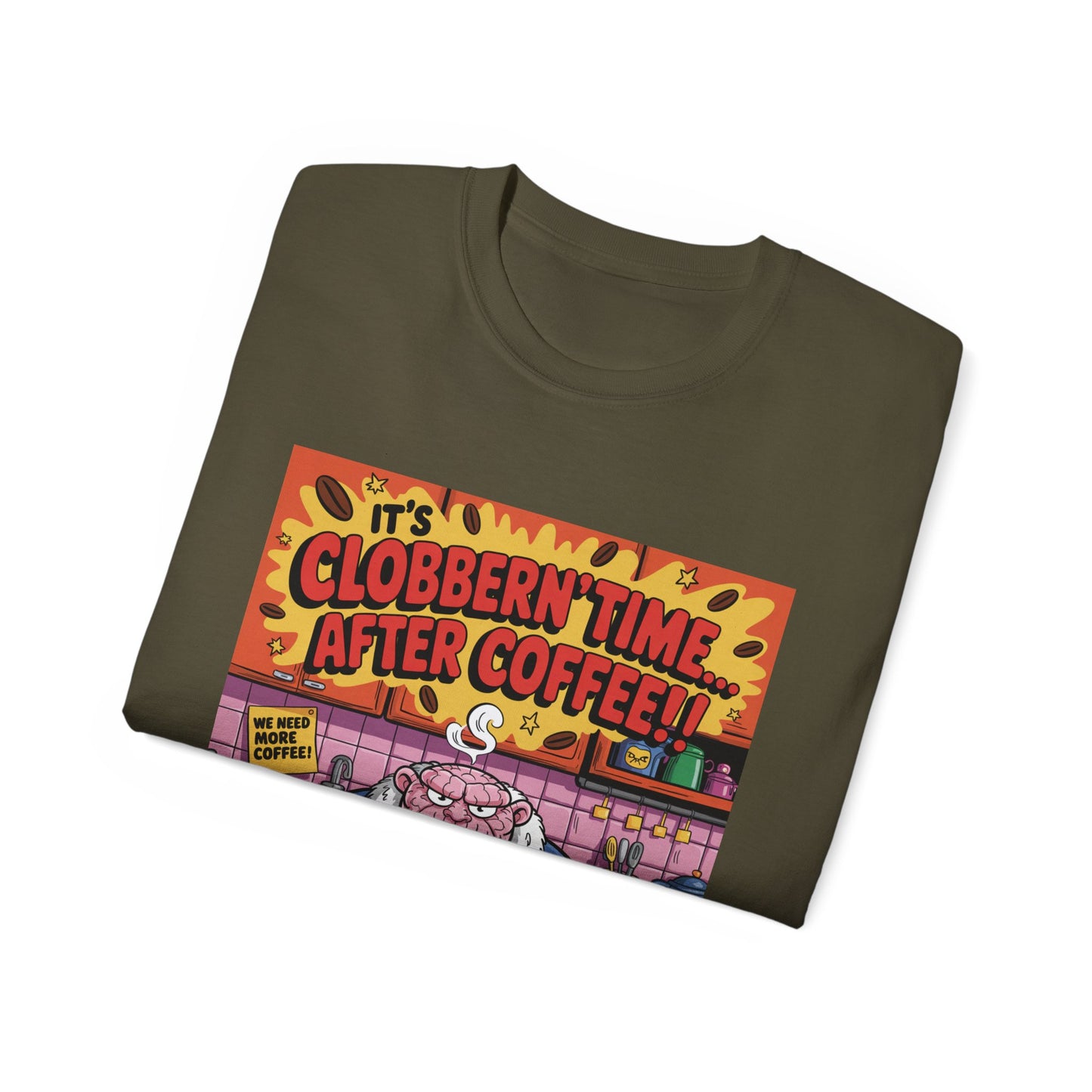 Funny Cartoon Grumpy Rock Man T-Shirt