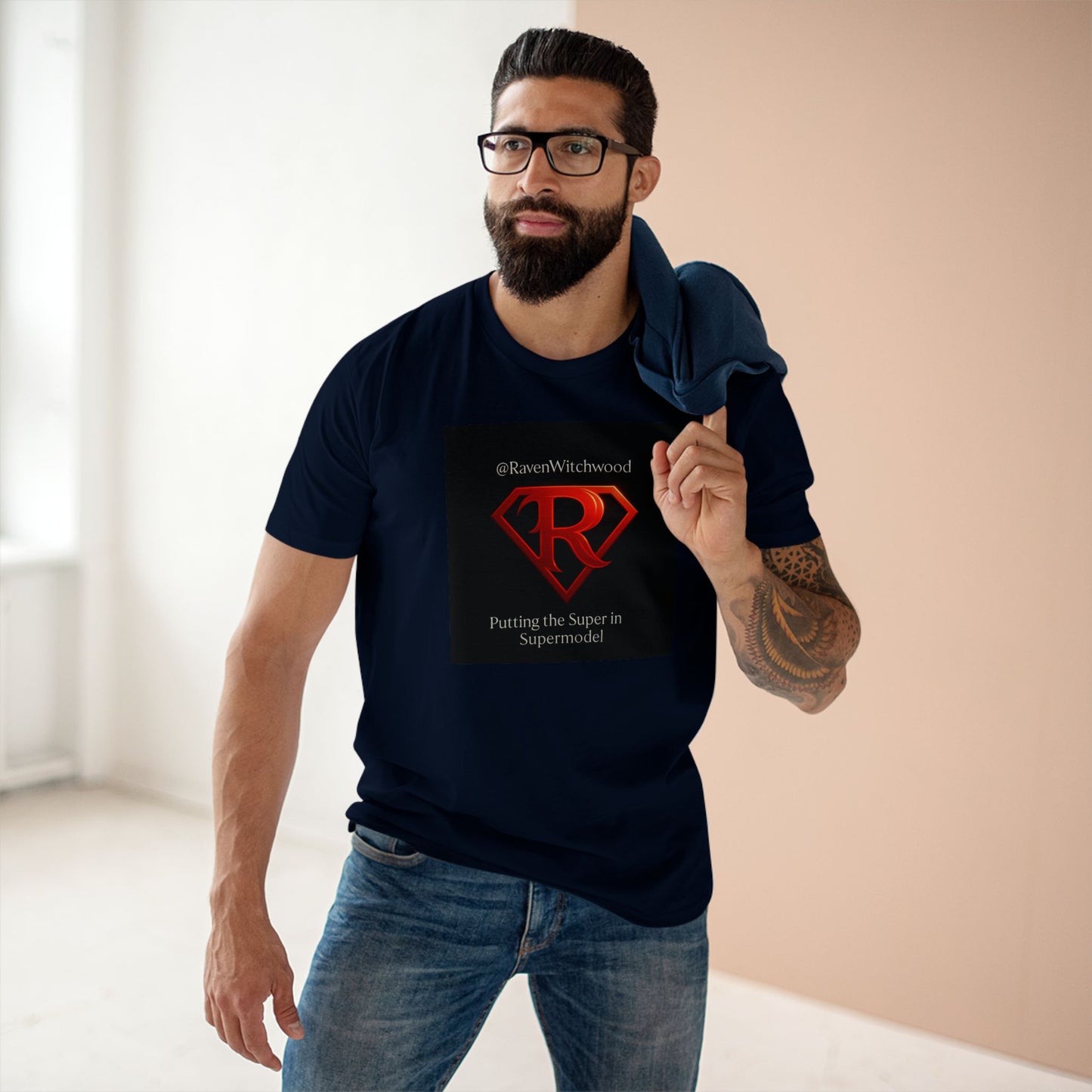 T-Shirt - Super Model Raven Witchwood as Superman Cosplay