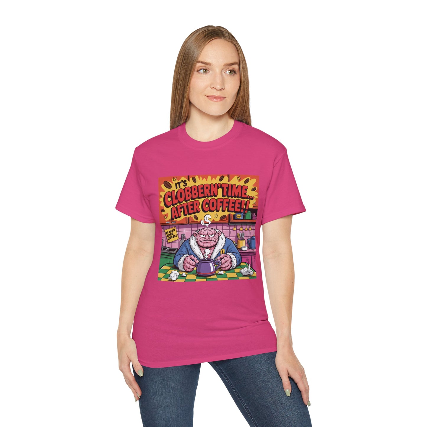 Funny Cartoon Grumpy Rock Man T-Shirt