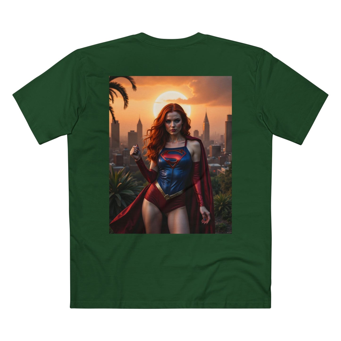 T-Shirt - Super Model Raven Witchwood as Superman Cosplay