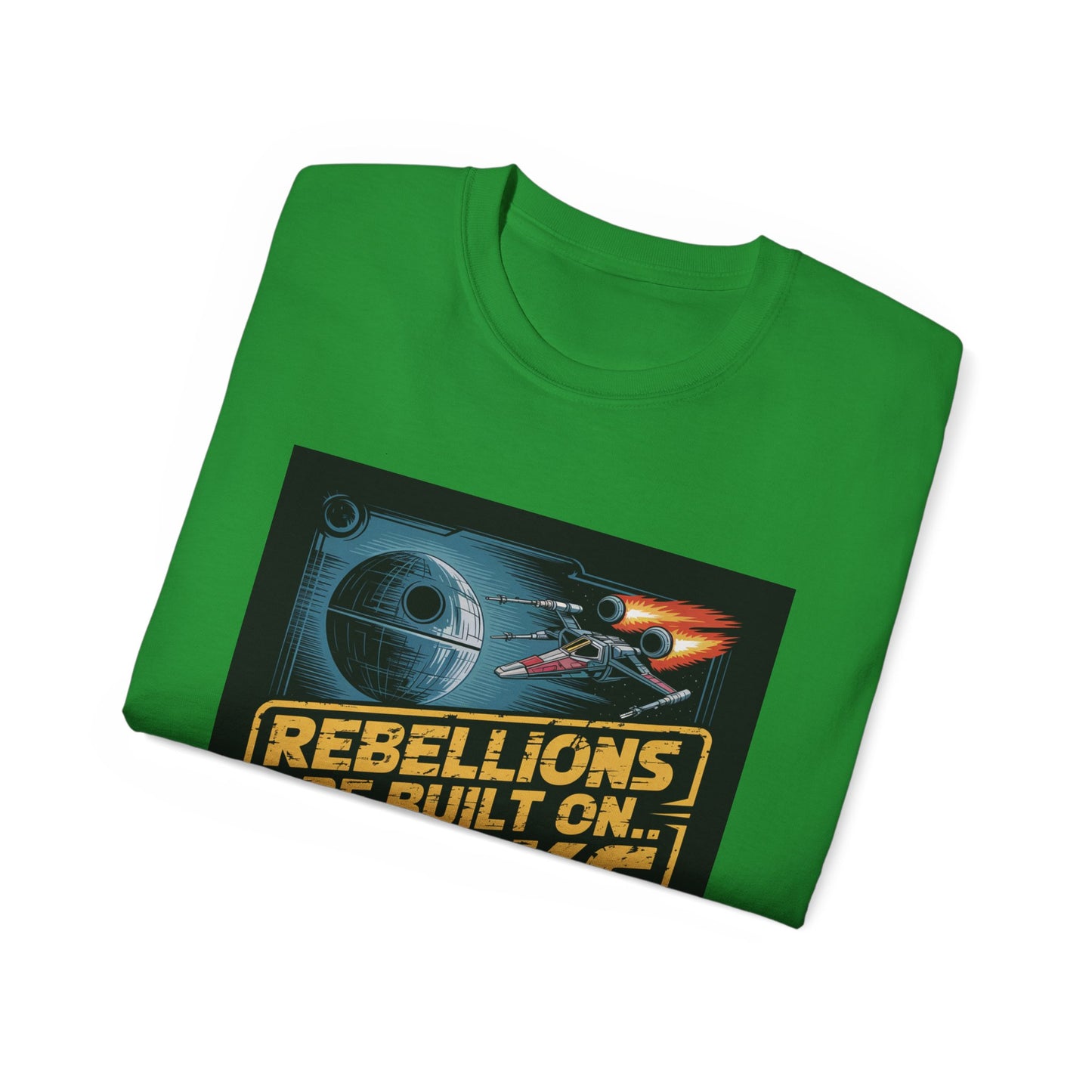 Graphic Rebel Alliance Unisex Tee - 'Rebellions Are Built on Bricks' Design