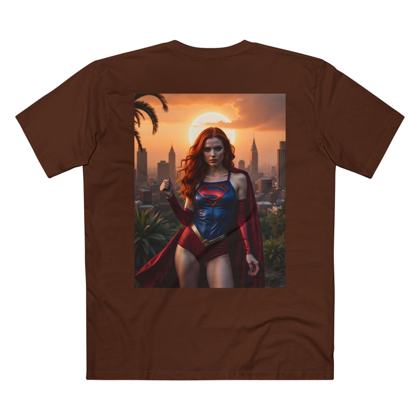 T-Shirt - Super Model Raven Witchwood as Superman Cosplay