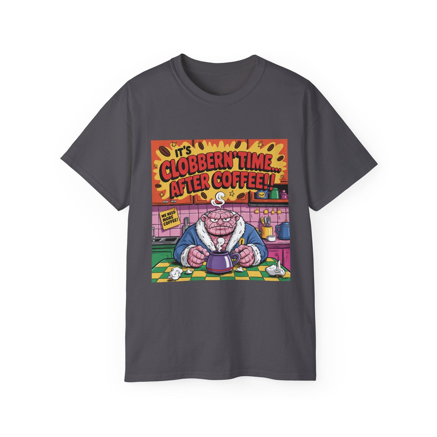 Funny Cartoon Grumpy Rock Man T-Shirt