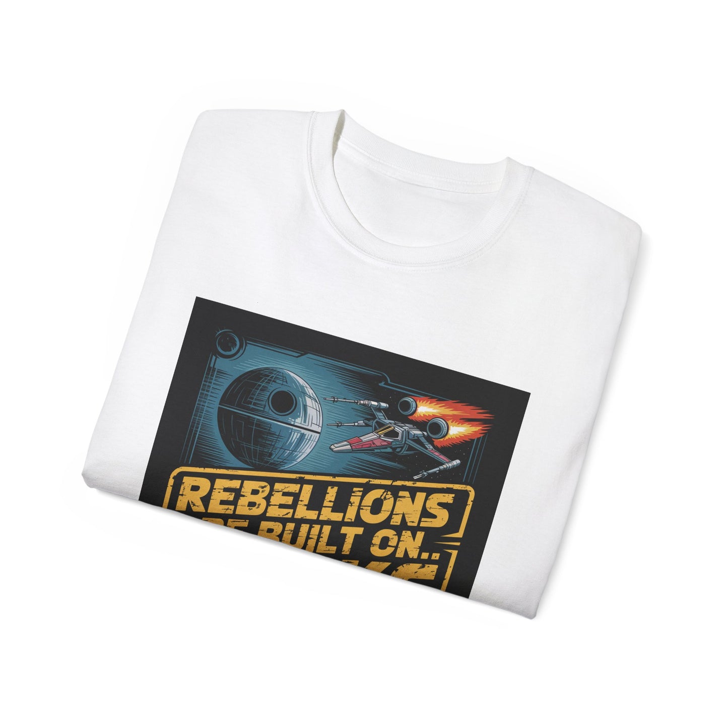 Graphic Rebel Alliance Unisex Tee - 'Rebellions Are Built on Bricks' Design