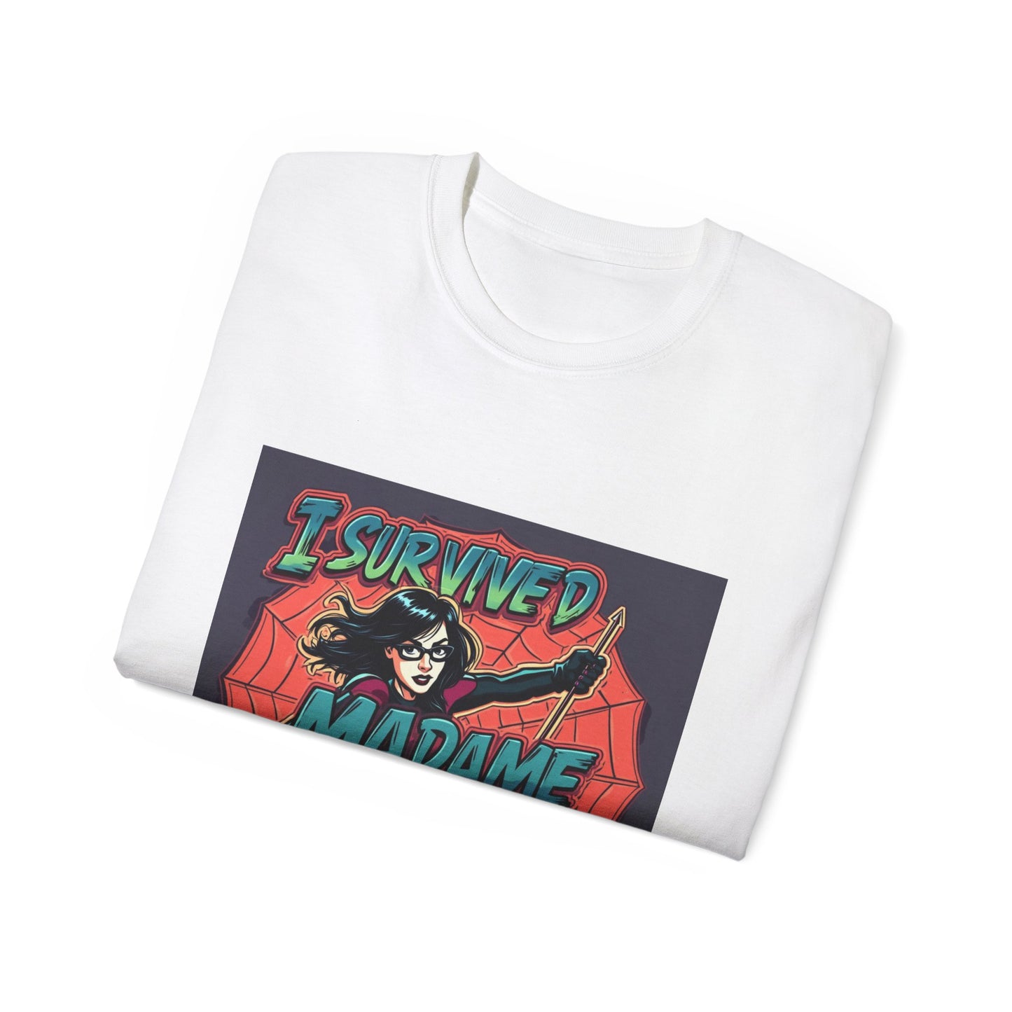 Comic Tee - I Survived Madame Web Graphic Shirt