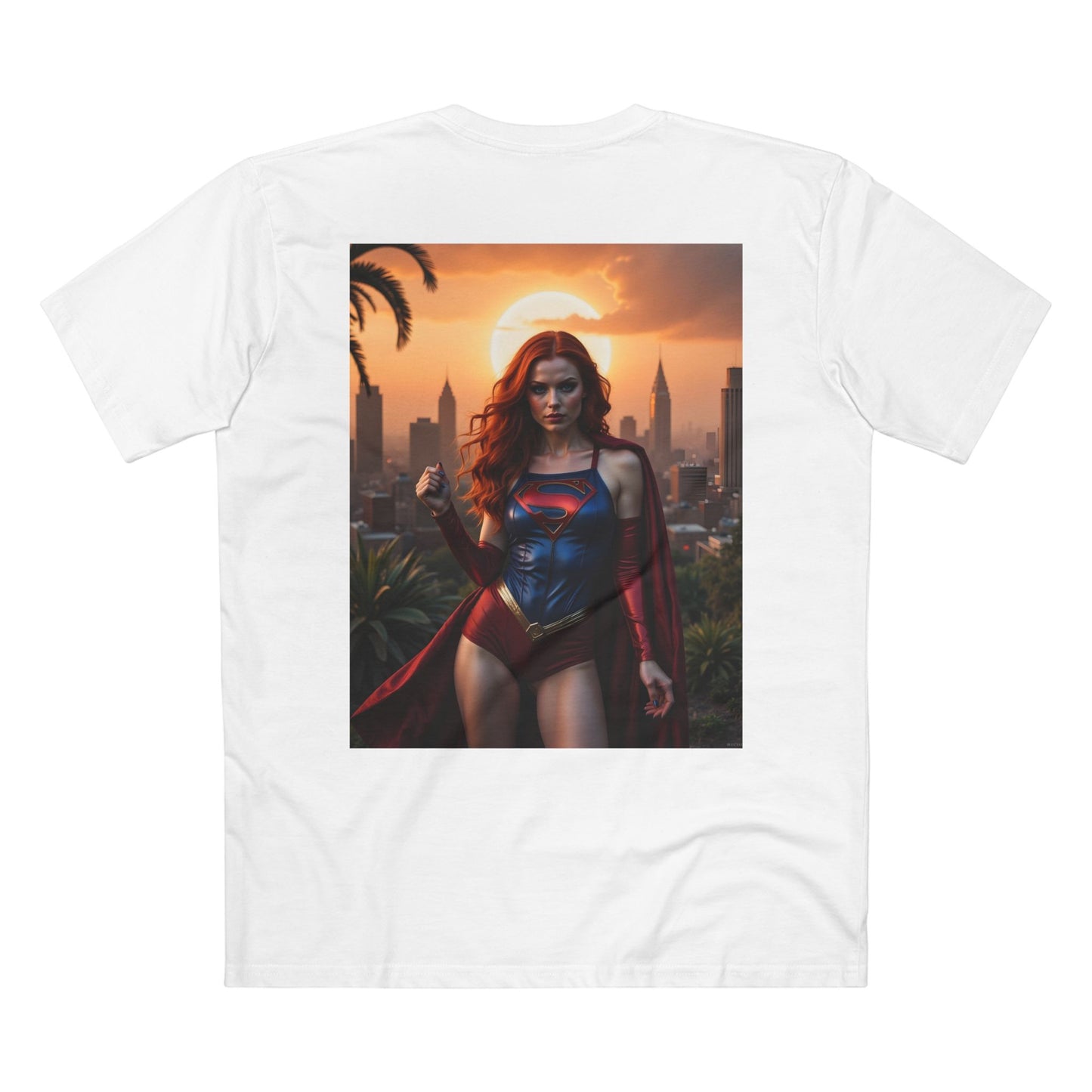 T-Shirt - Super Model Raven Witchwood as Superman Cosplay