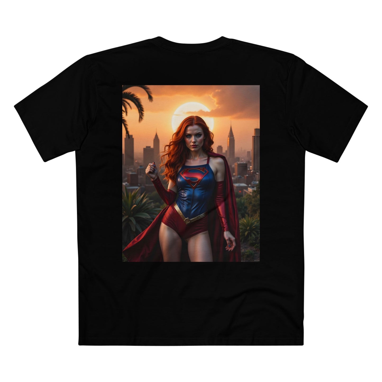 T-Shirt - Super Model Raven Witchwood as Superman Cosplay