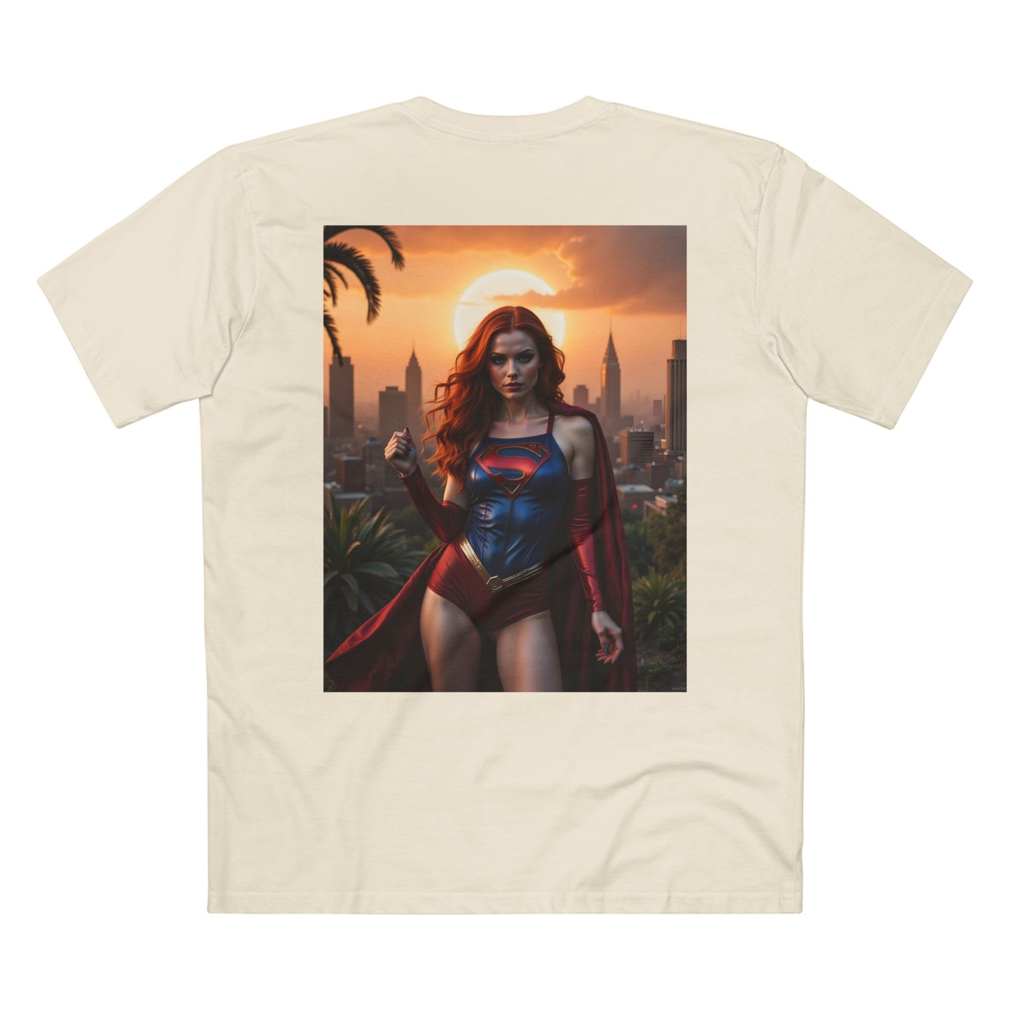 T-Shirt - Super Model Raven Witchwood as Superman Cosplay