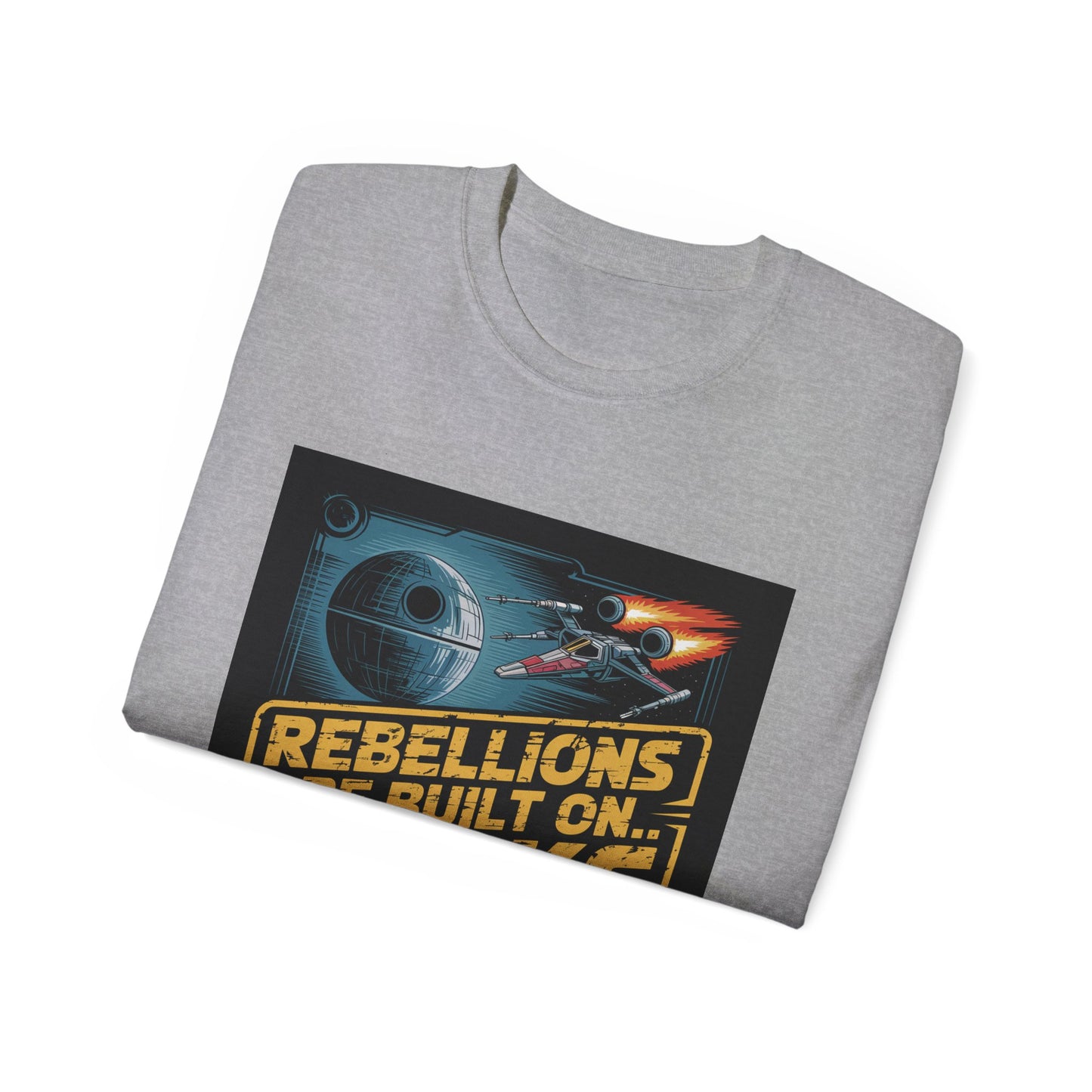 Graphic Rebel Alliance Unisex Tee - 'Rebellions Are Built on Bricks' Design