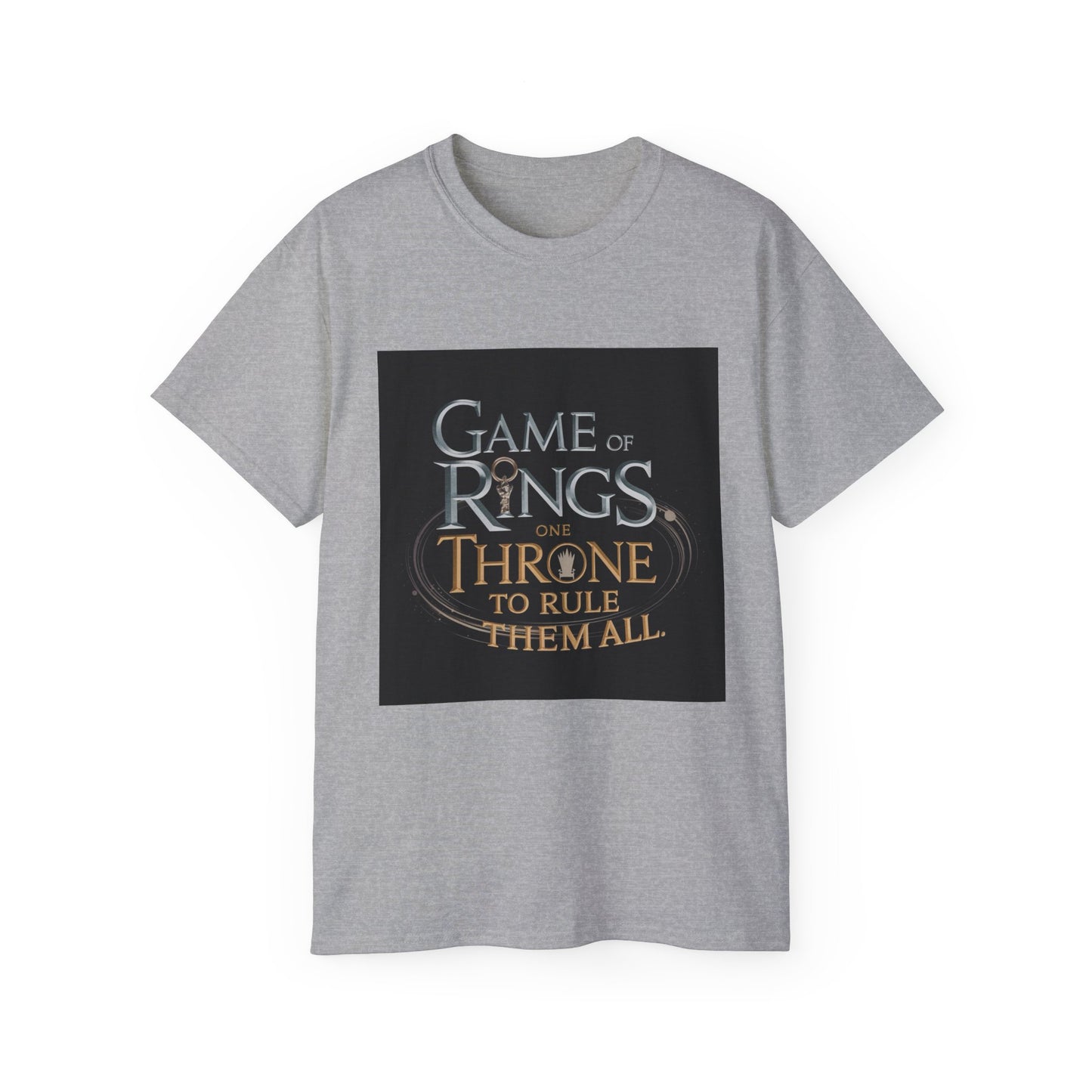 Fantasy Crossover Tee: Game of Rings - One Throne to Rule Them All