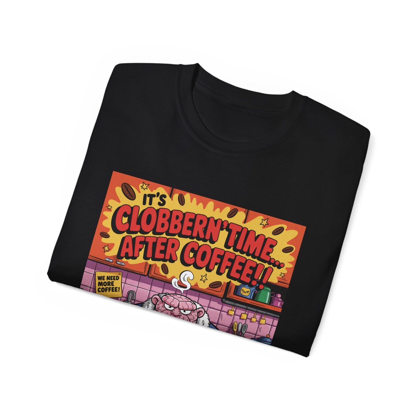 Funny Cartoon Grumpy Rock Man T-Shirt