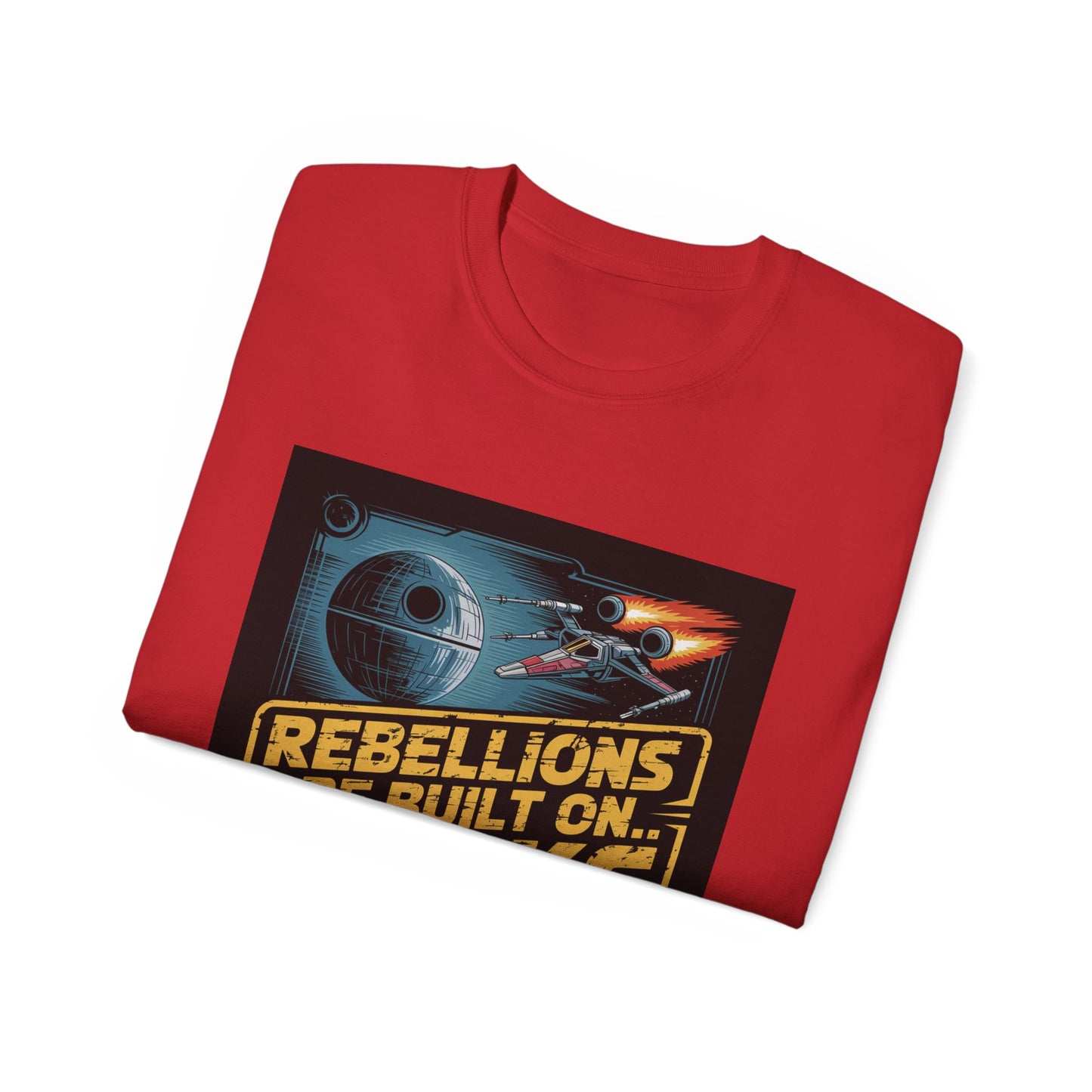 Graphic Rebel Alliance Unisex Tee - 'Rebellions Are Built on Bricks' Design