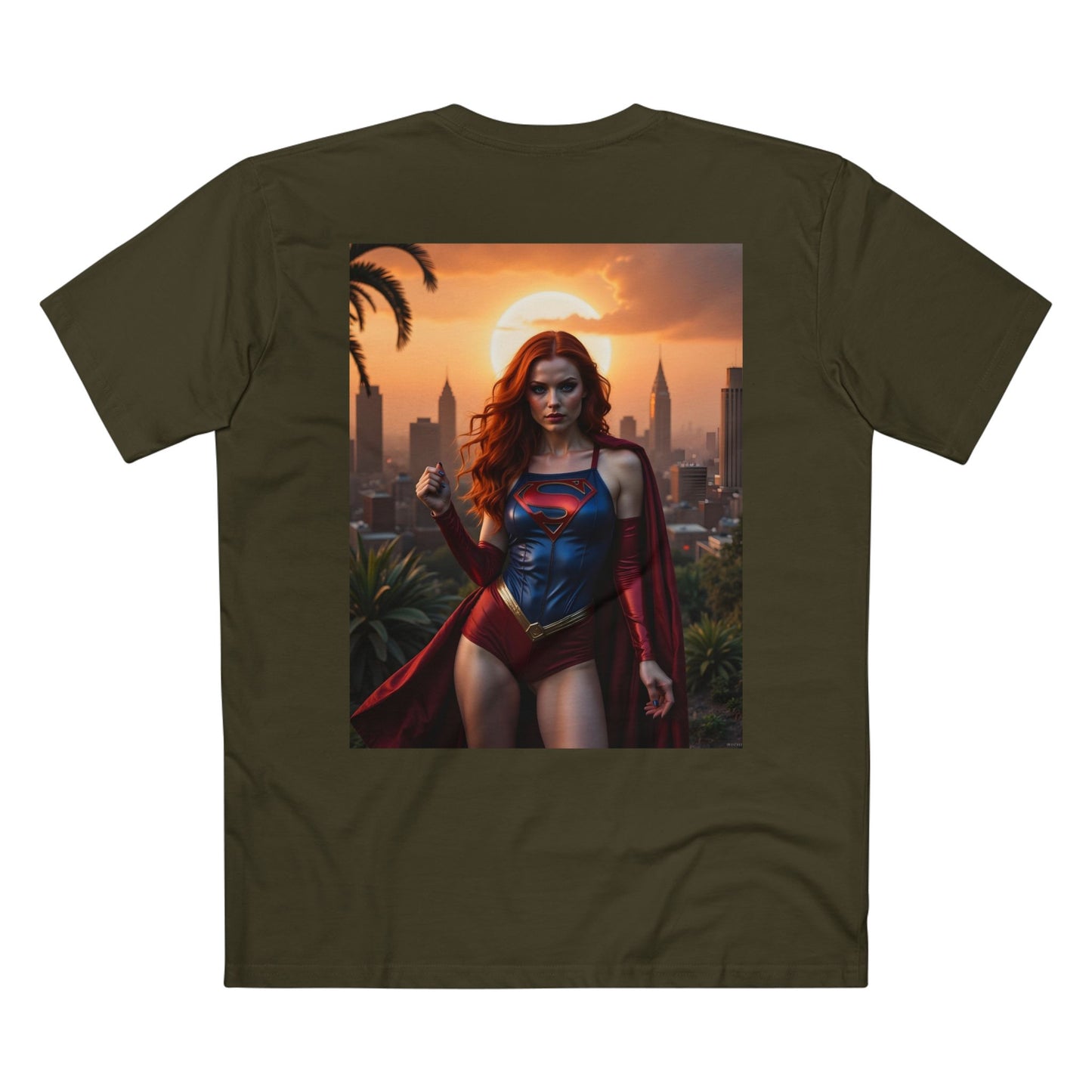 T-Shirt - Super Model Raven Witchwood as Superman Cosplay