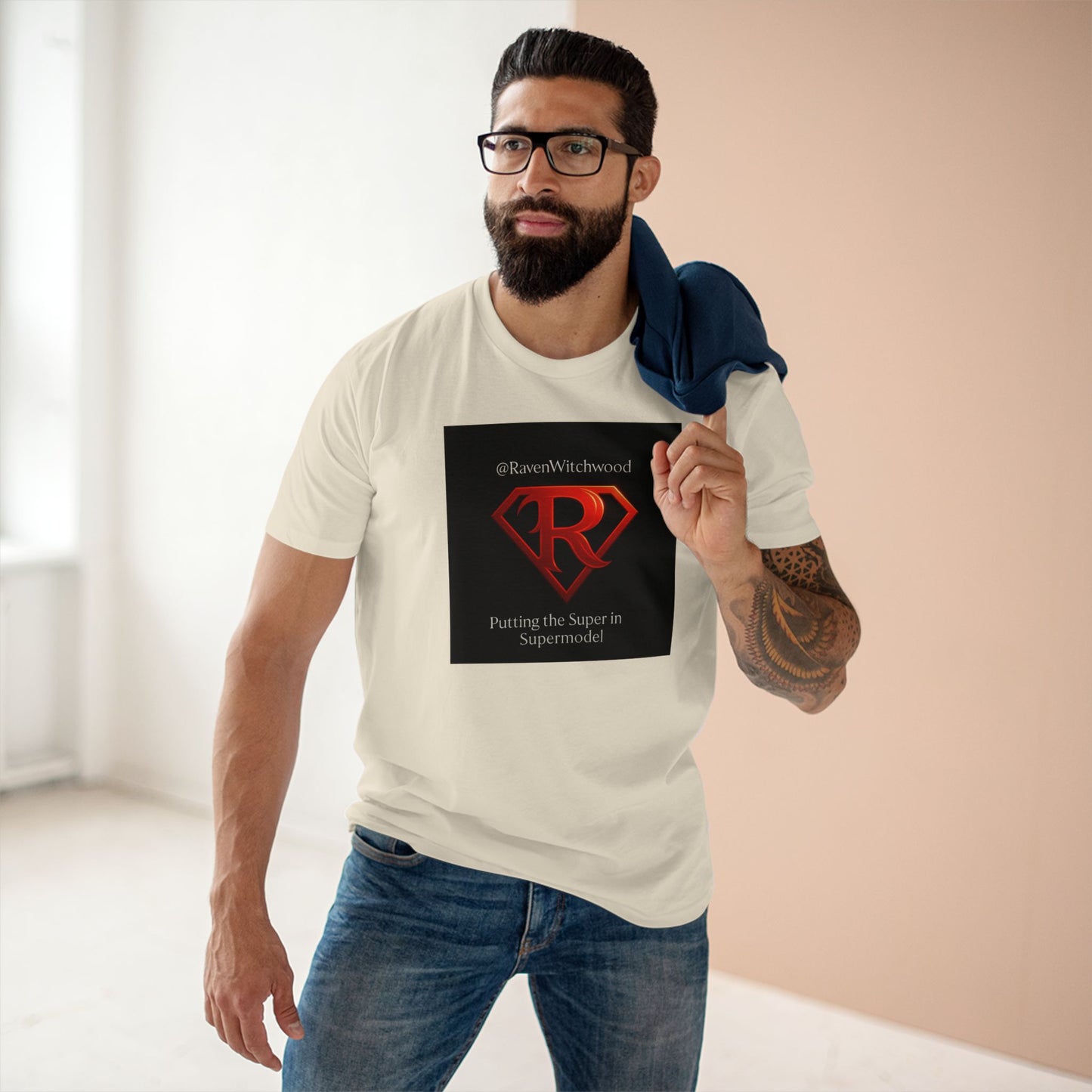 T-Shirt - Super Model Raven Witchwood as Superman Cosplay
