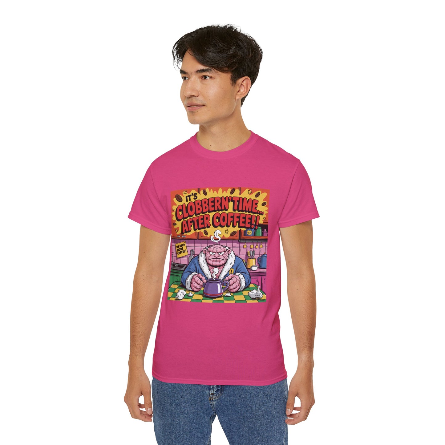 Funny Cartoon Grumpy Rock Man T-Shirt