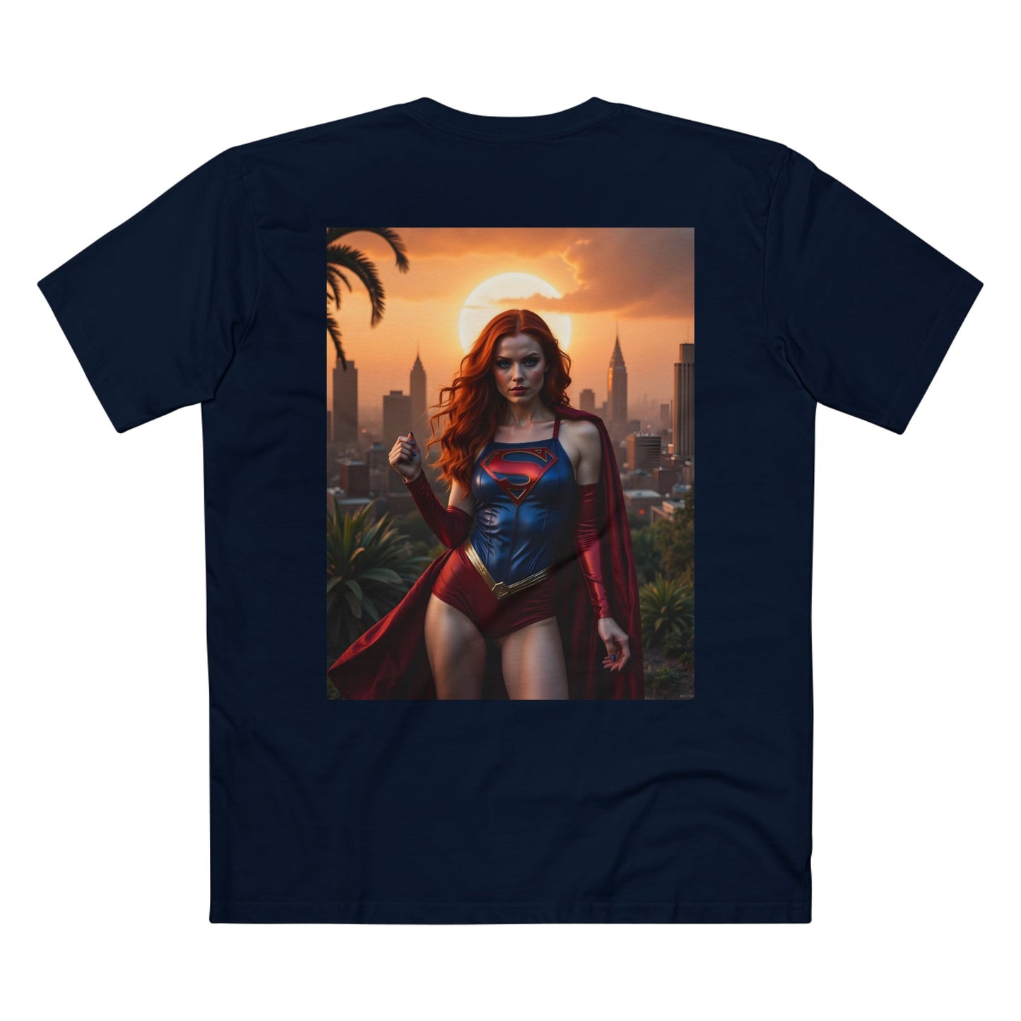 T-Shirt - Super Model Raven Witchwood as Superman Cosplay