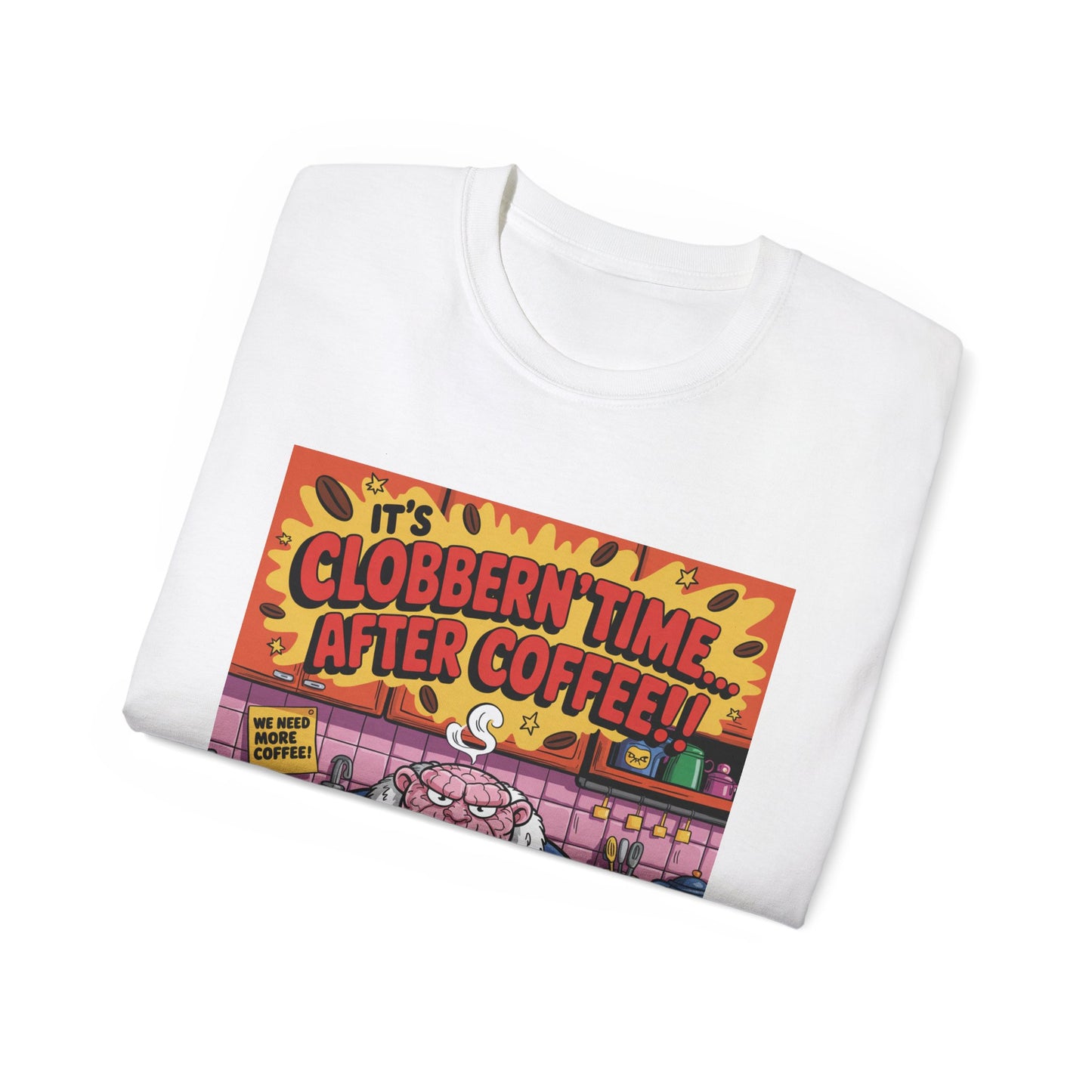 Funny Cartoon Grumpy Rock Man T-Shirt