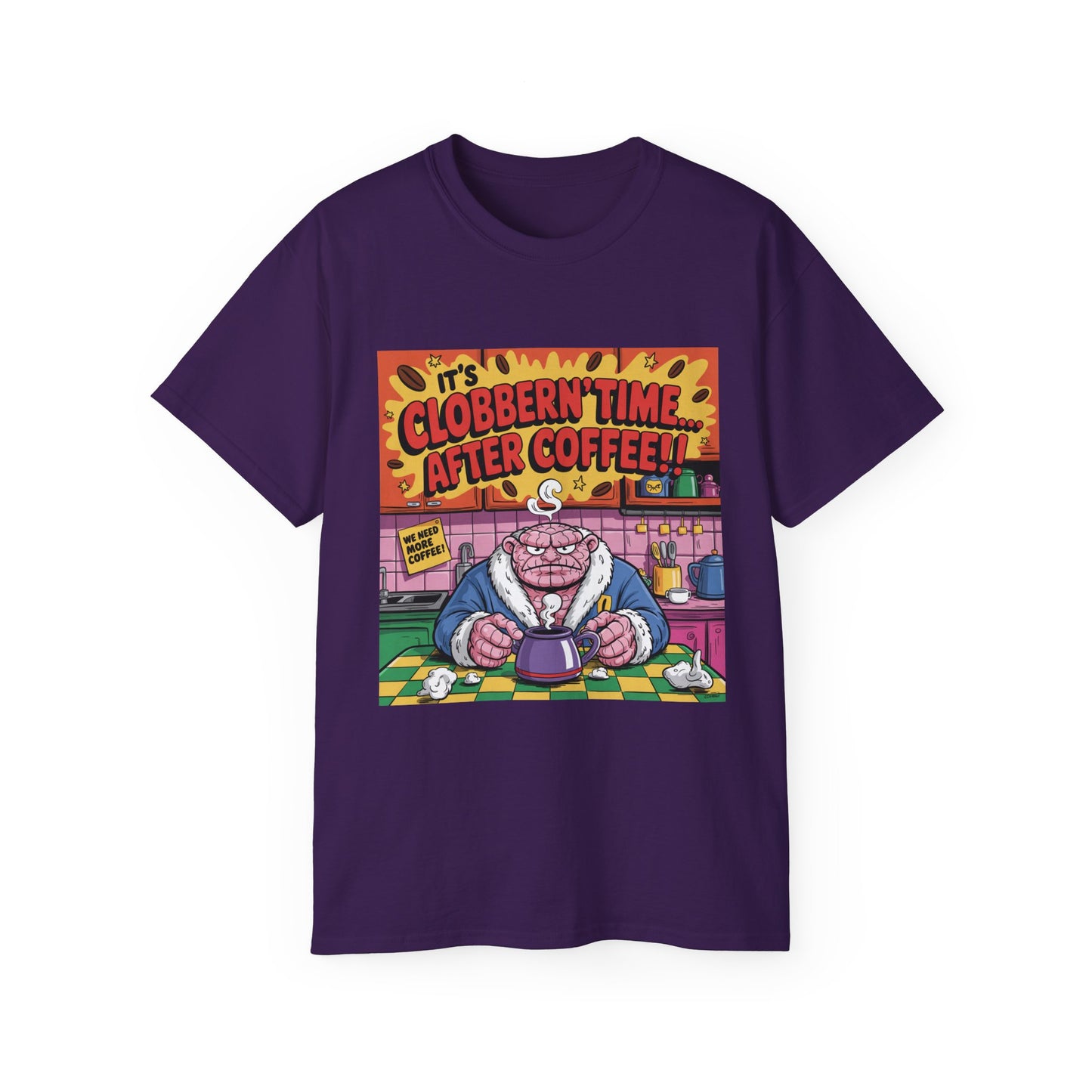 Funny Cartoon Grumpy Rock Man T-Shirt