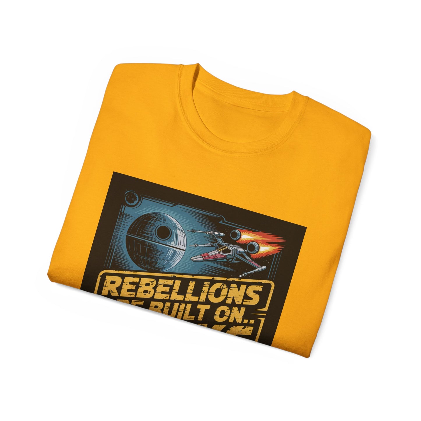 Graphic Rebel Alliance Unisex Tee - 'Rebellions Are Built on Bricks' Design