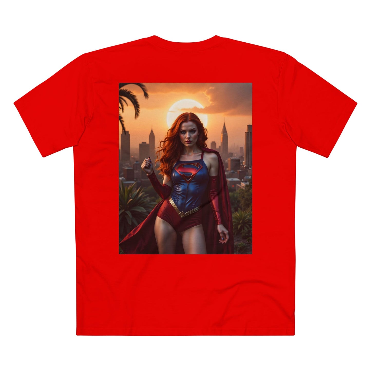 T-Shirt - Super Model Raven Witchwood as Superman Cosplay