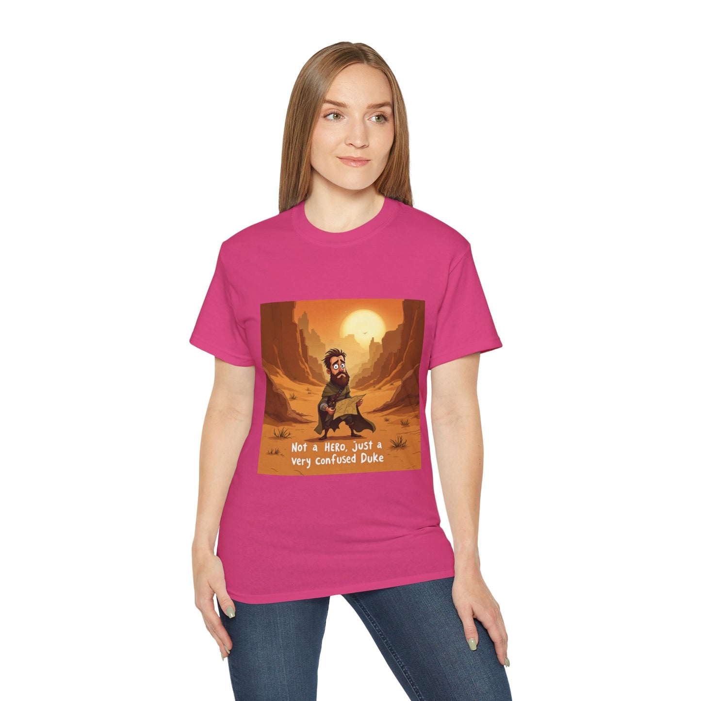 T-Shirt - 'Not a Hero, Just a Very Confused Duke' Graphic Tee