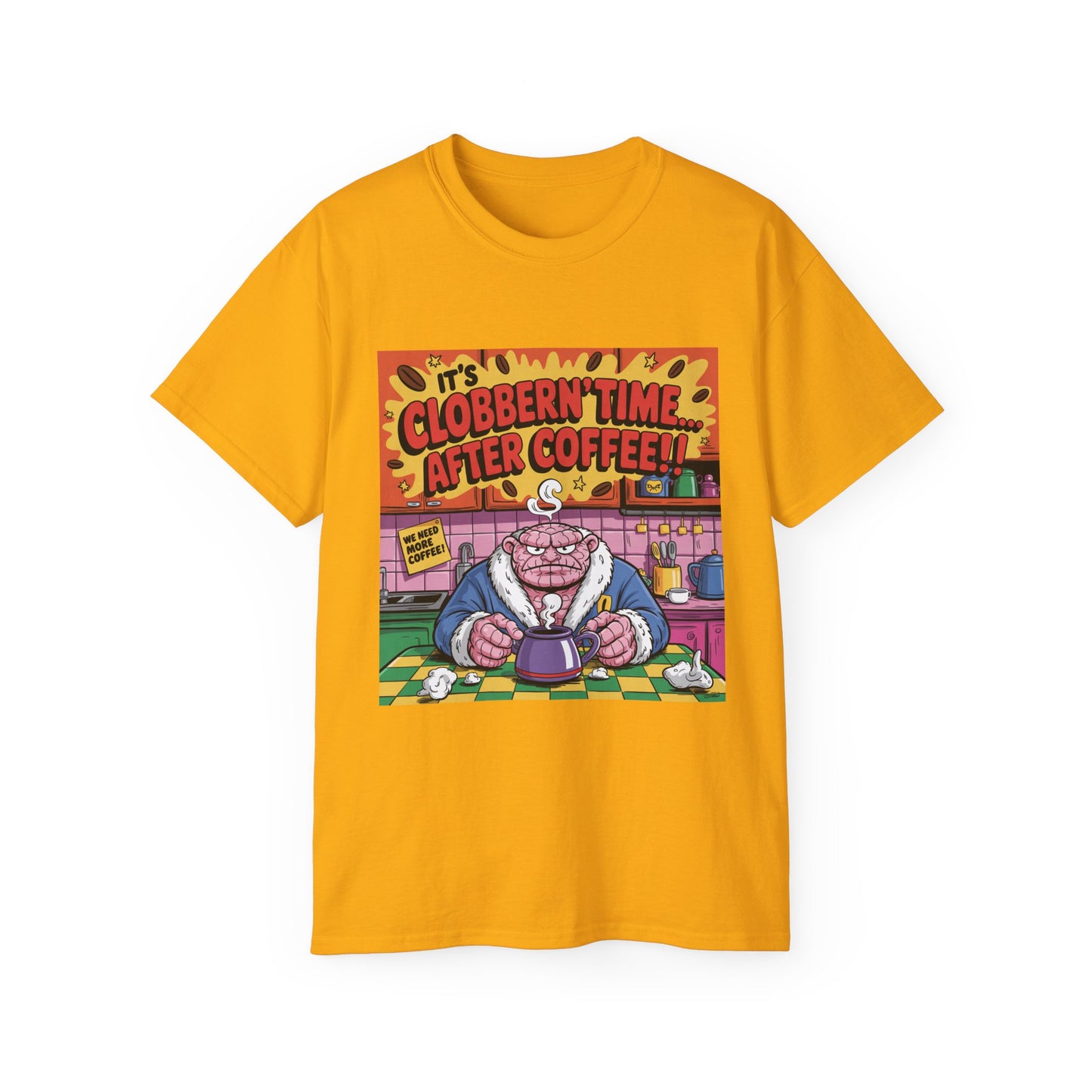 Funny Cartoon Grumpy Rock Man T-Shirt