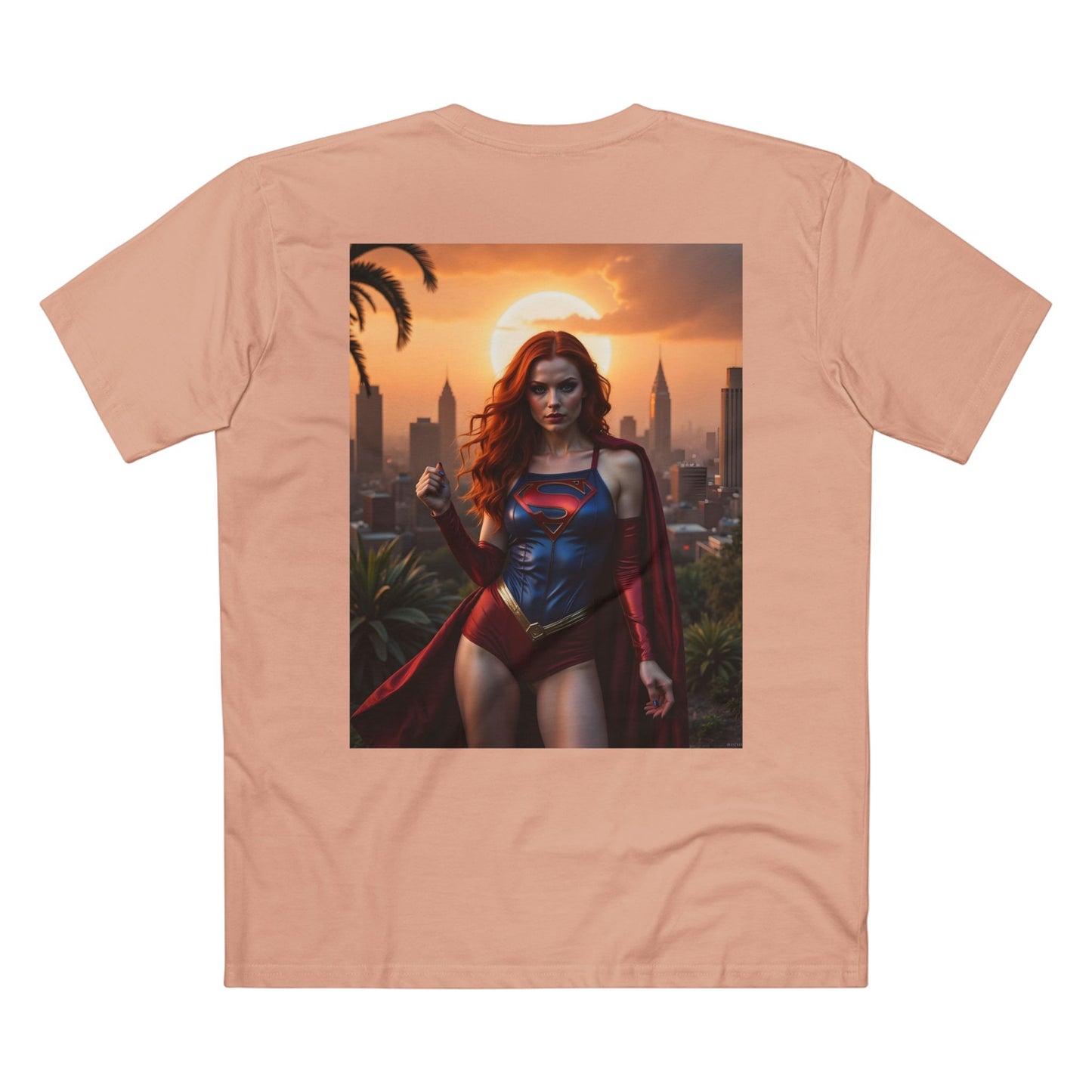 T-Shirt - Super Model Raven Witchwood as Superman Cosplay
