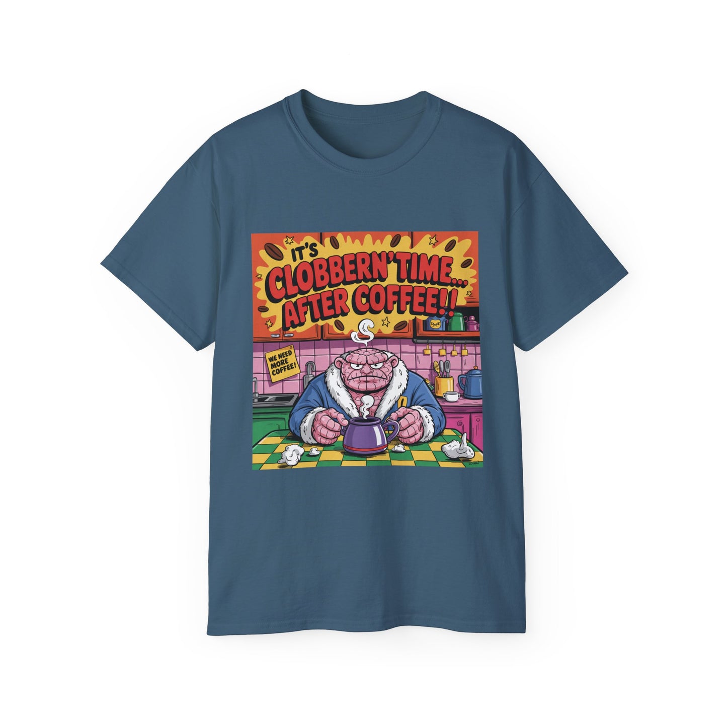 Funny Cartoon Grumpy Rock Man T-Shirt