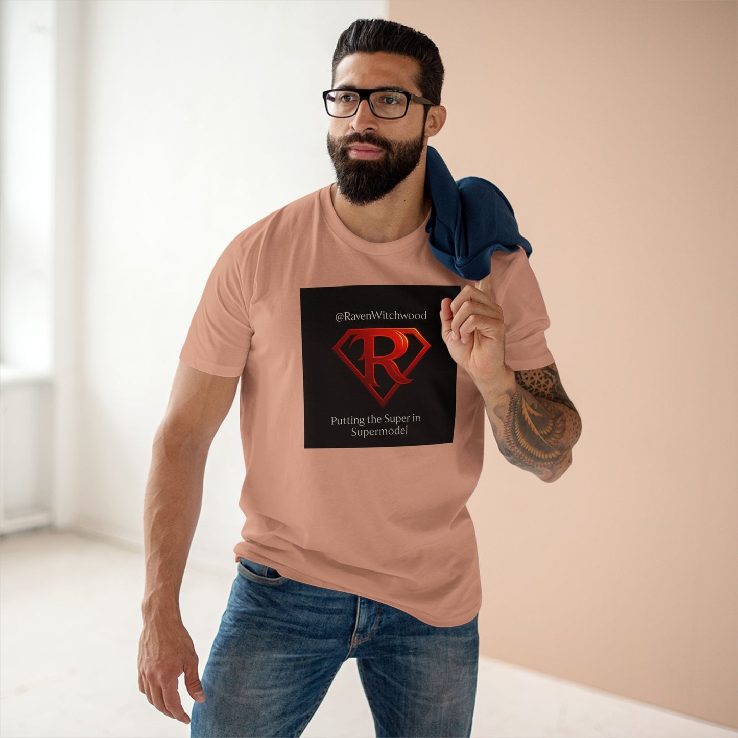 T-Shirt - Super Model Raven Witchwood as Superman Cosplay