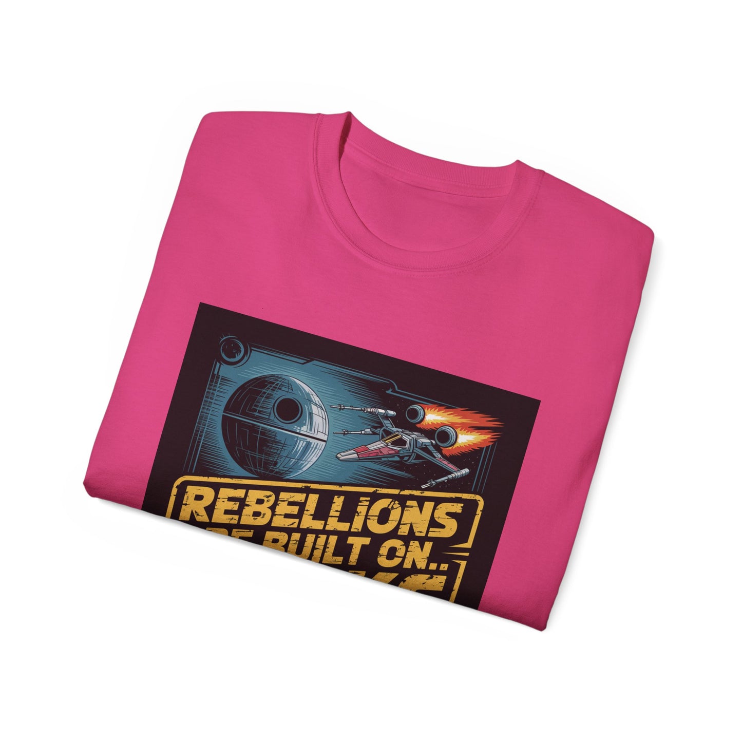 Graphic Rebel Alliance Unisex Tee - 'Rebellions Are Built on Bricks' Design