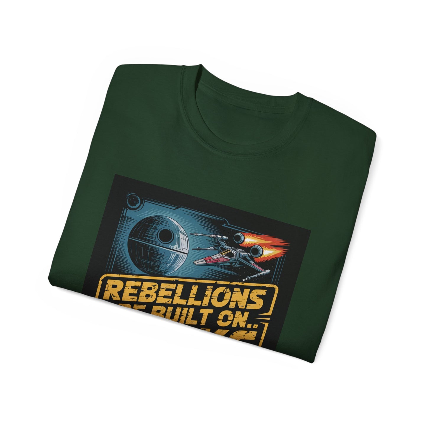 Graphic Rebel Alliance Unisex Tee - 'Rebellions Are Built on Bricks' Design