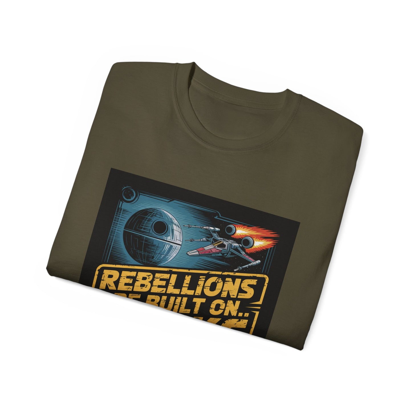 Graphic Rebel Alliance Unisex Tee - 'Rebellions Are Built on Bricks' Design