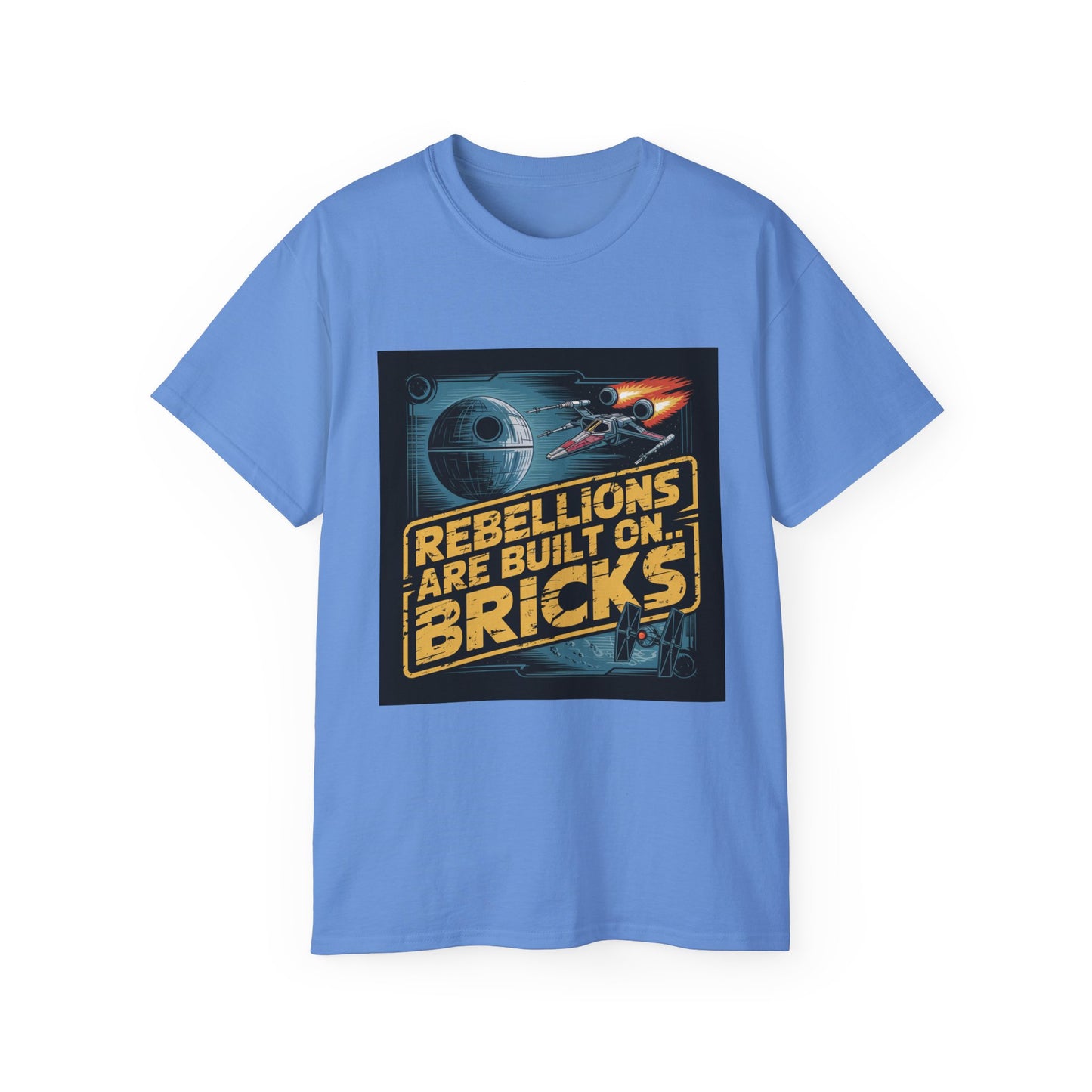 Graphic Rebel Alliance Unisex Tee - 'Rebellions Are Built on Bricks' Design
