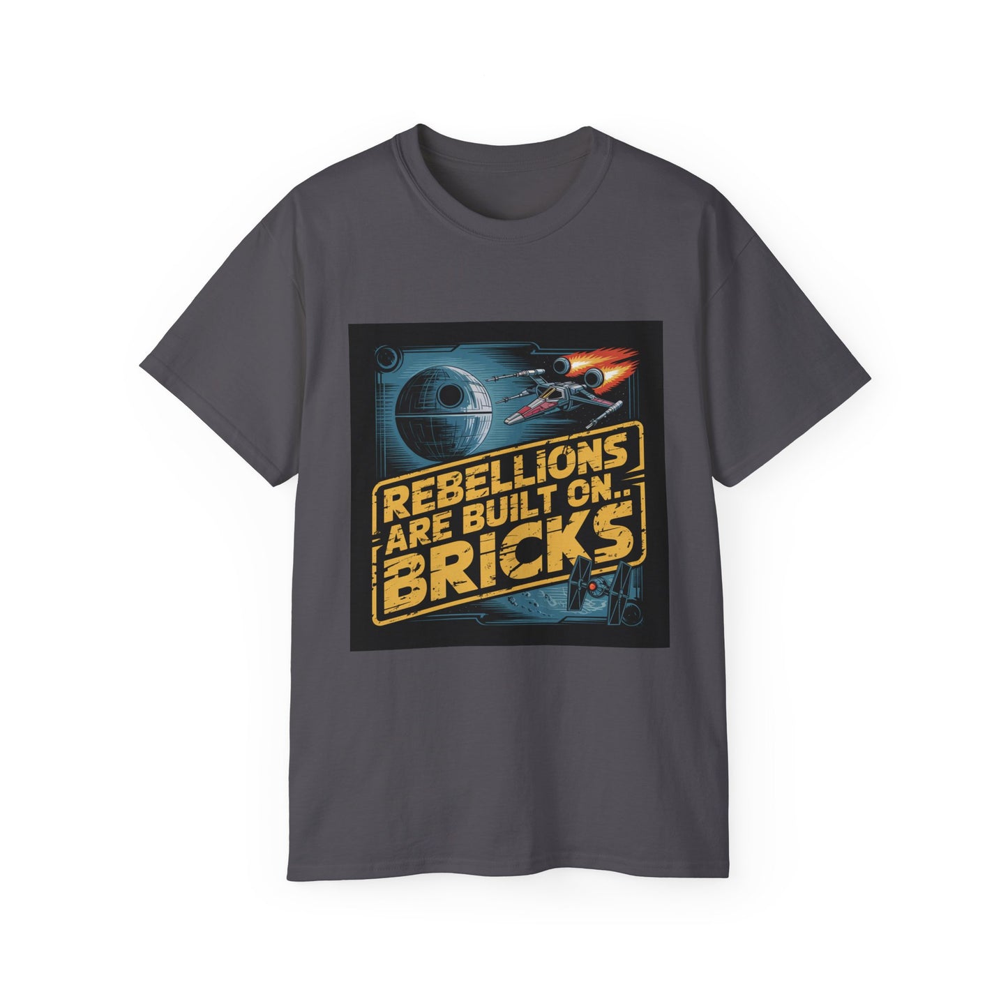 Graphic Rebel Alliance Unisex Tee - 'Rebellions Are Built on Bricks' Design