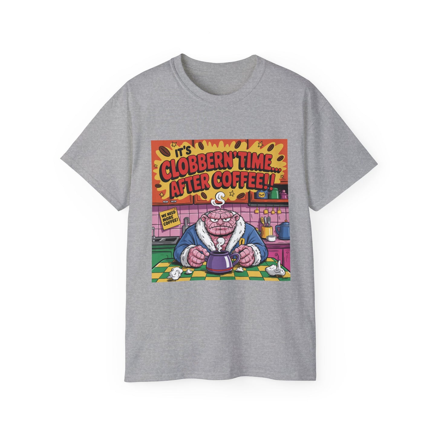 Funny Cartoon Grumpy Rock Man T-Shirt