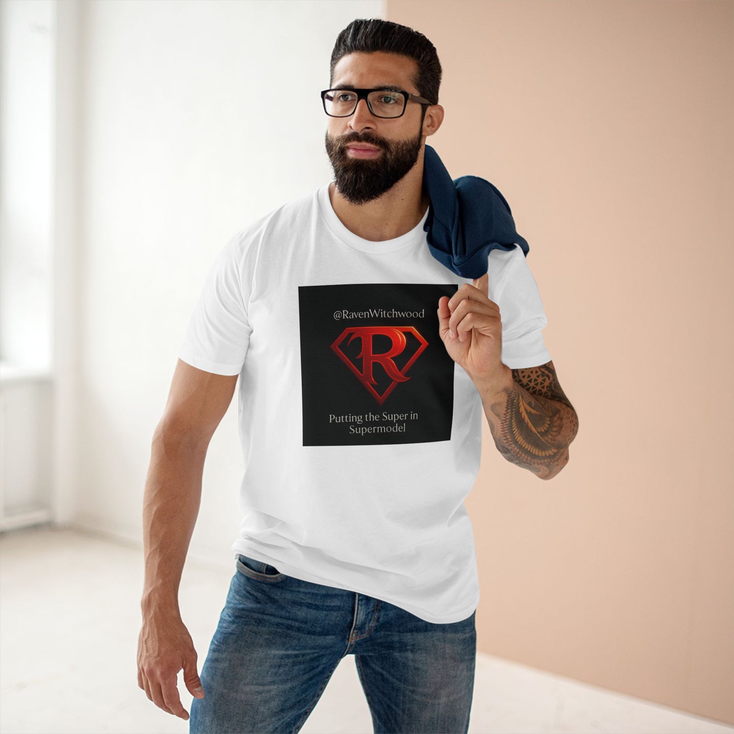 T-Shirt - Super Model Raven Witchwood as Superman Cosplay
